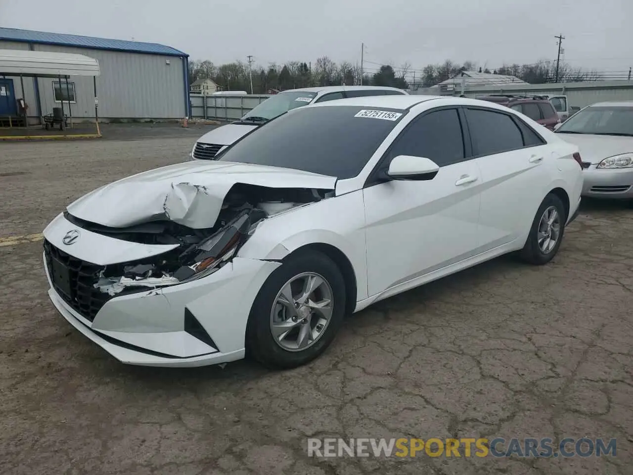 1 Photograph of a damaged car 5NPLL4AG4MH041439 HYUNDAI ELANTRA 2021