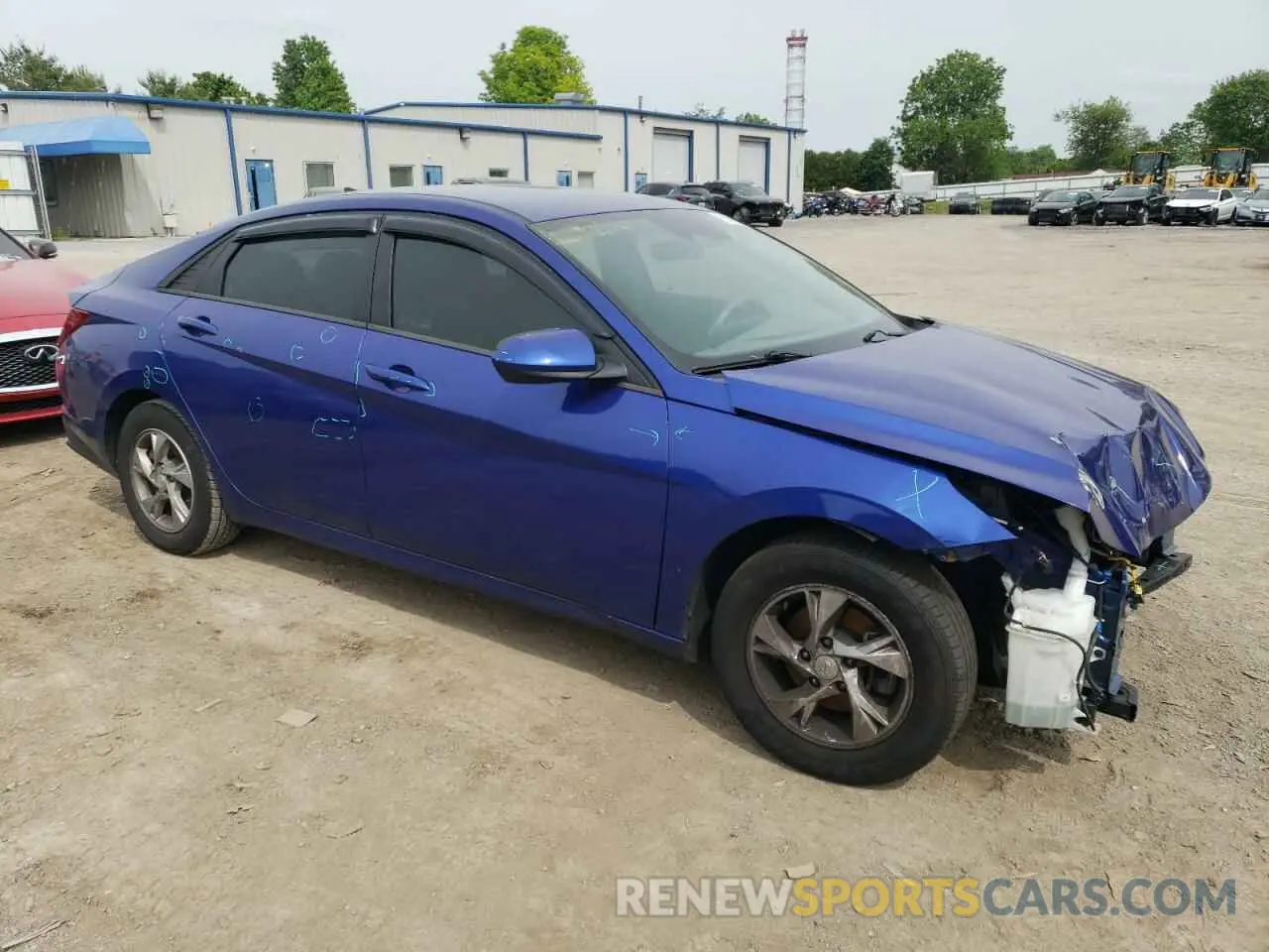 4 Photograph of a damaged car 5NPLL4AG5MH039800 HYUNDAI ELANTRA 2021