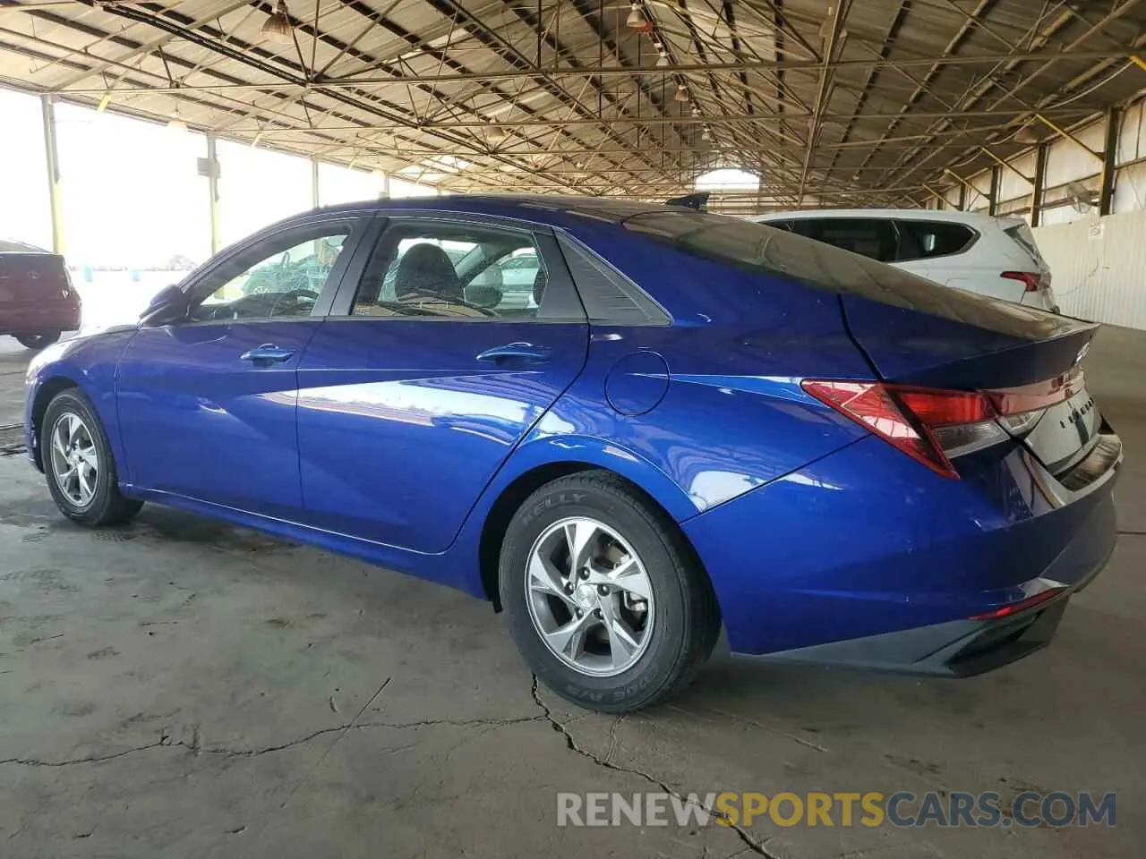 2 Photograph of a damaged car 5NPLL4AG7MH049857 HYUNDAI ELANTRA 2021