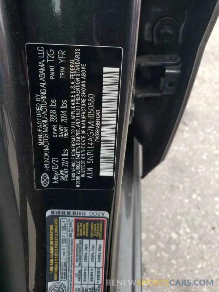 14 Фотография поврежденного автомобиля 5NPLL4AG7MH050880 HYUNDAI ELANTRA 2021