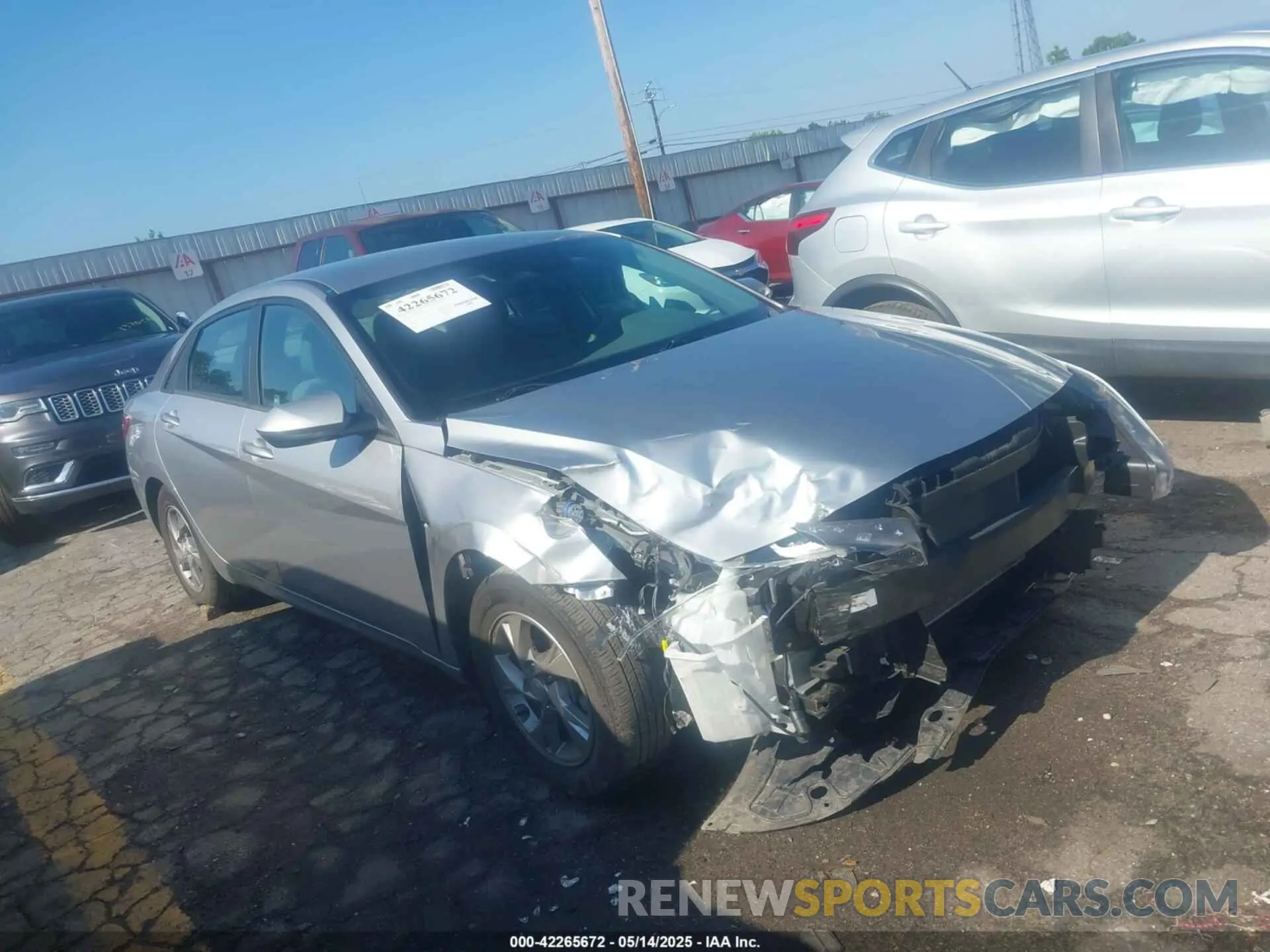 1 Photograph of a damaged car 5NPLL4AG8MH052542 HYUNDAI ELANTRA 2021
