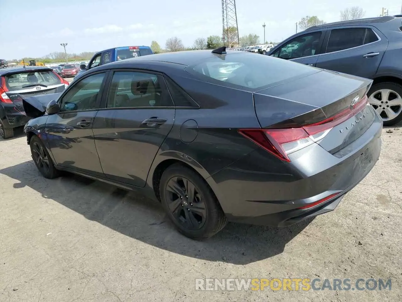 2 Photograph of a damaged car 5NPLM4AG0MH019581 HYUNDAI ELANTRA 2021