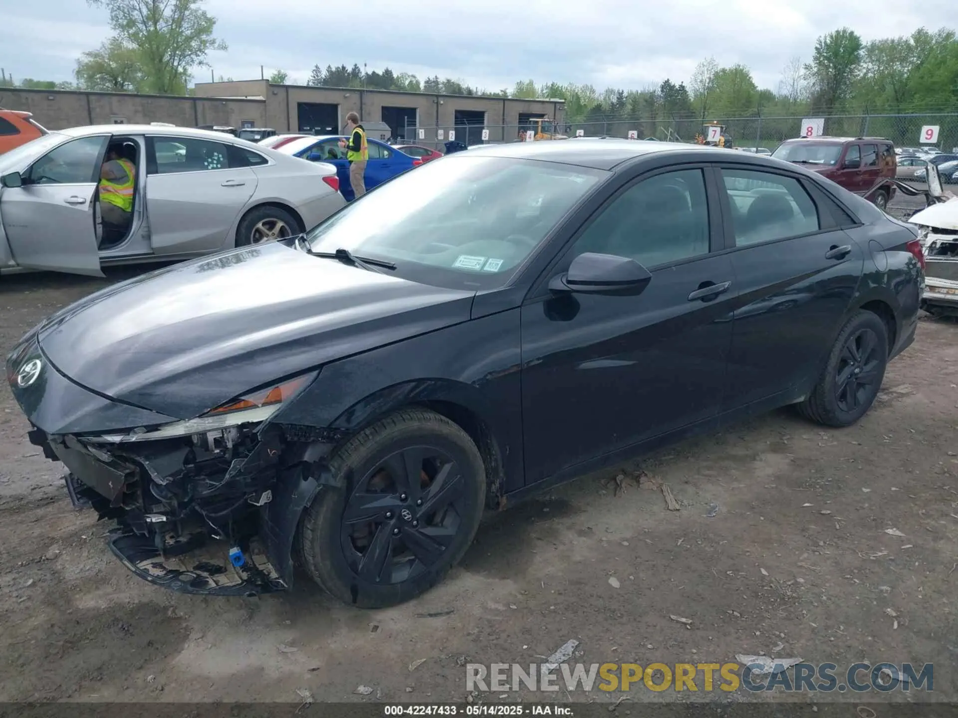 2 Photograph of a damaged car 5NPLM4AG1MH001123 HYUNDAI ELANTRA 2021