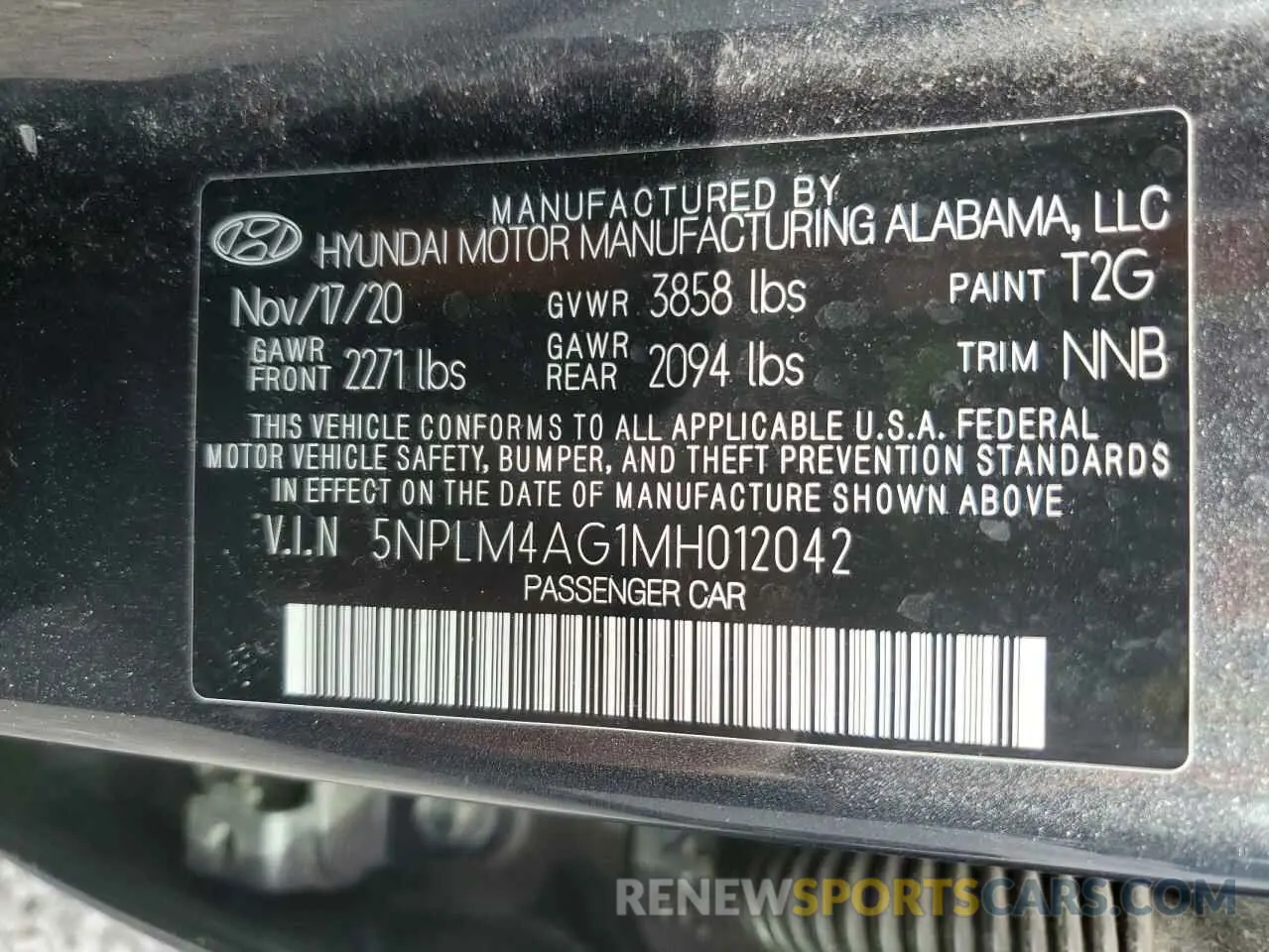 12 Photograph of a damaged car 5NPLM4AG1MH012042 HYUNDAI ELANTRA 2021