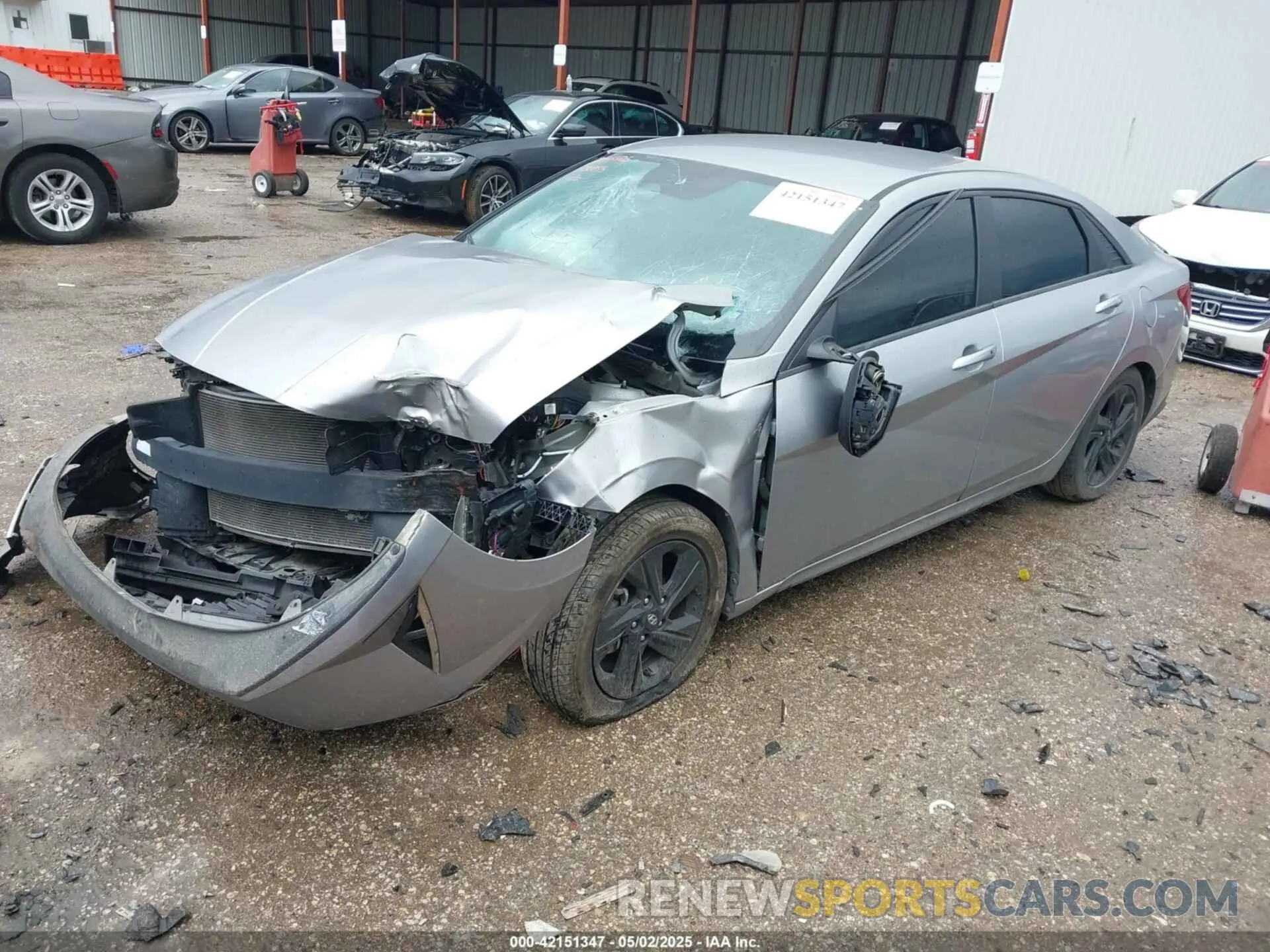 2 Photograph of a damaged car 5NPLM4AG1MH030055 HYUNDAI ELANTRA 2021
