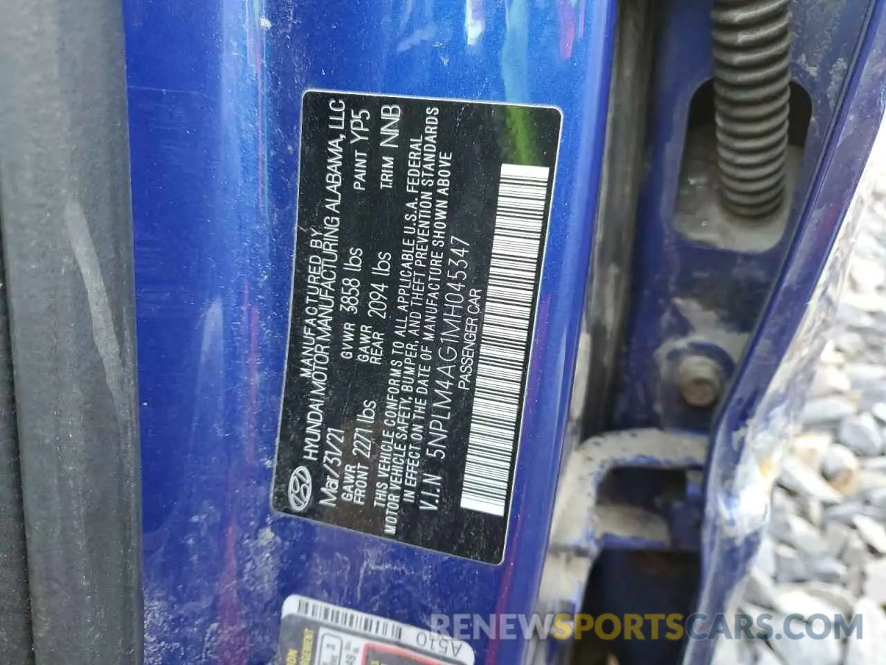 12 Фотография поврежденного автомобиля 5NPLM4AG1MH045347 HYUNDAI ELANTRA 2021