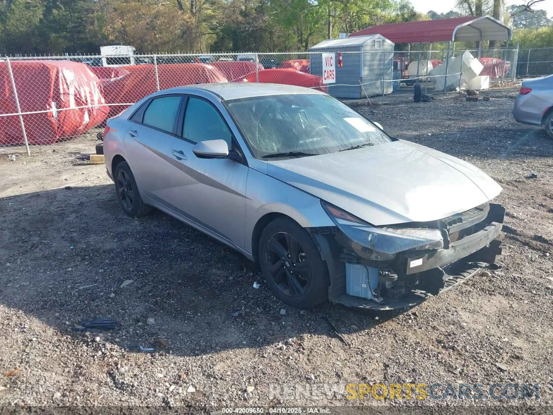 1 Photograph of a damaged car 5NPLM4AG2MH021557 HYUNDAI ELANTRA 2021