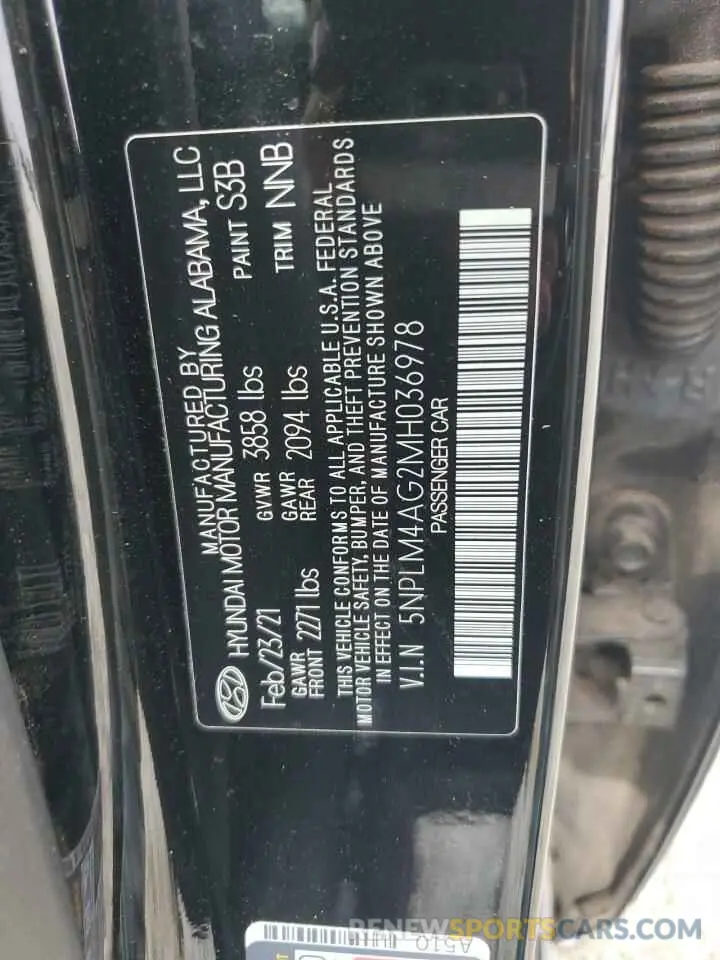 14 Фотография поврежденного автомобиля 5NPLM4AG2MH036978 HYUNDAI ELANTRA 2021