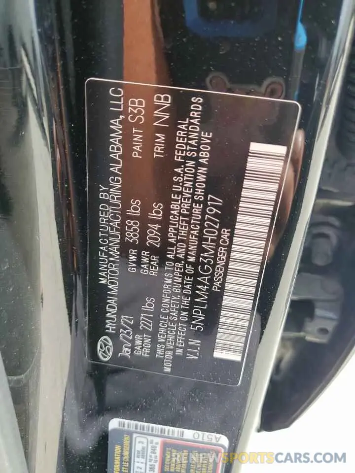 15 Фотография поврежденного автомобиля 5NPLM4AG3MH027917 HYUNDAI ELANTRA 2021