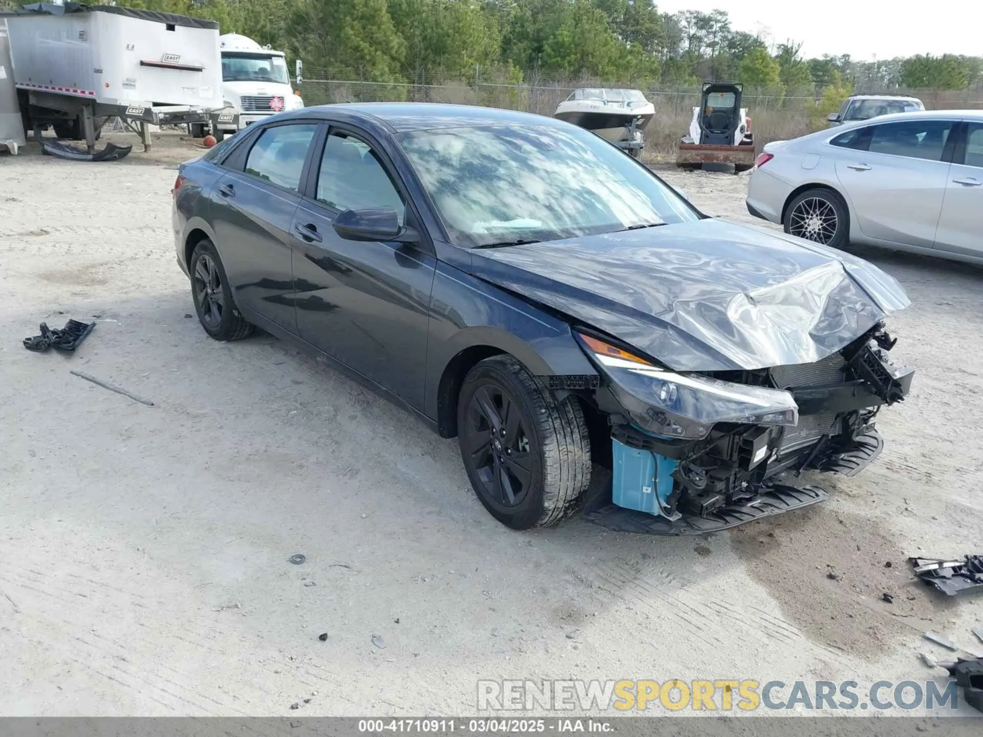 1 Photograph of a damaged car 5NPLM4AG4MH021821 HYUNDAI ELANTRA 2021