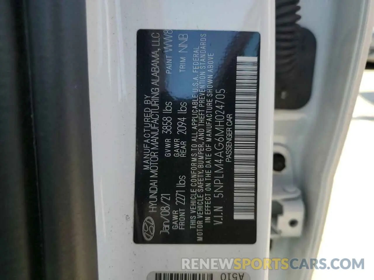 13 Photograph of a damaged car 5NPLM4AG6MH024705 HYUNDAI ELANTRA 2021