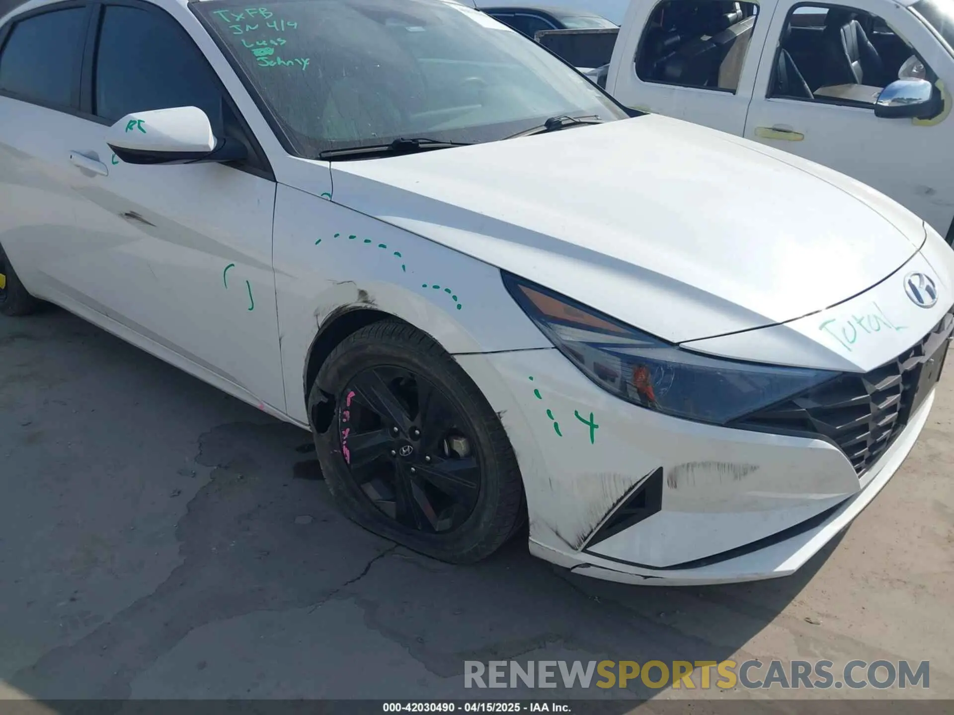 6 Фотография поврежденного автомобиля 5NPLM4AG6MH052410 HYUNDAI ELANTRA 2021