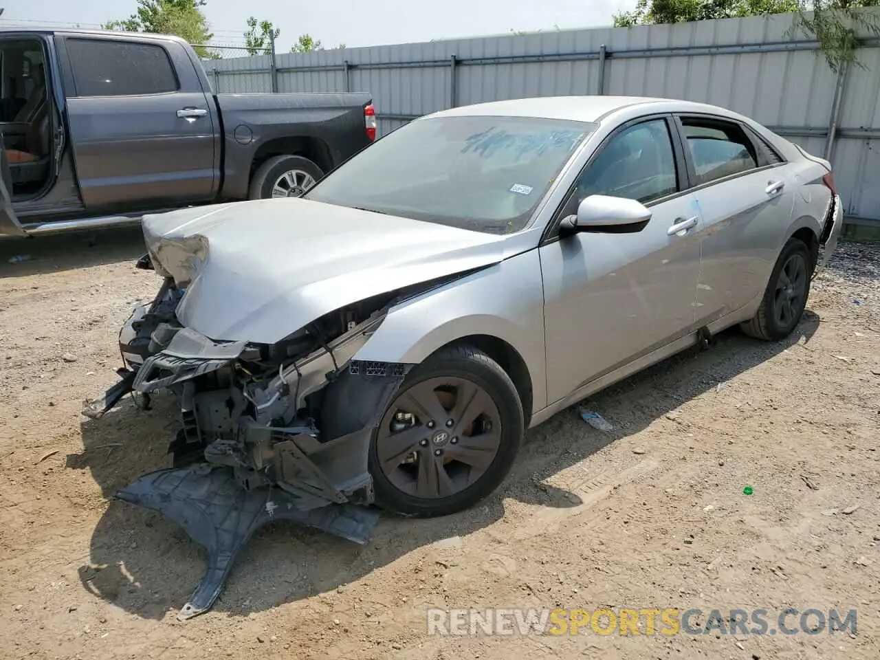 1 Photograph of a damaged car 5NPLM4AG7MH011459 HYUNDAI ELANTRA 2021