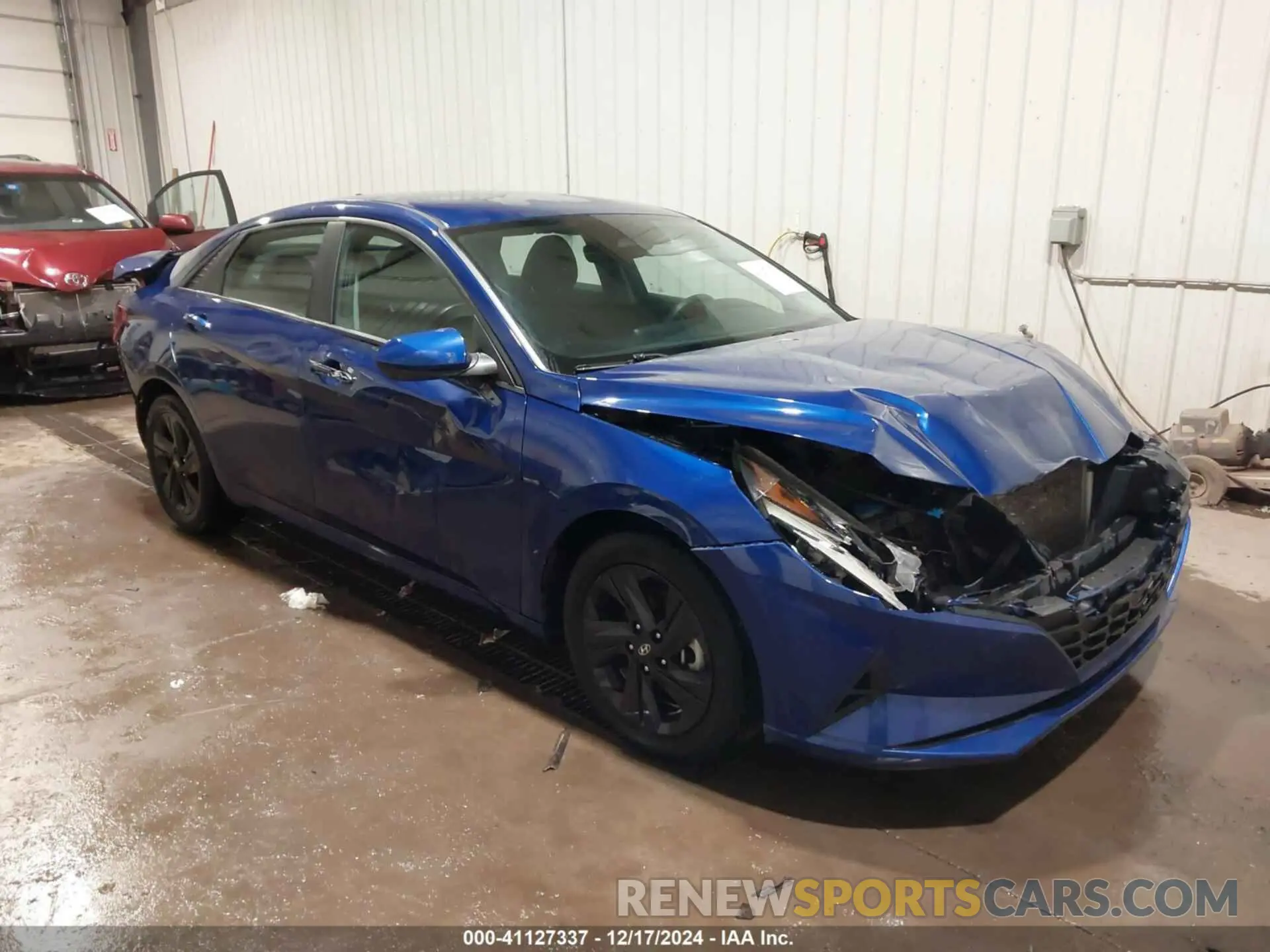 1 Photograph of a damaged car 5NPLM4AG7MH017746 HYUNDAI ELANTRA 2021