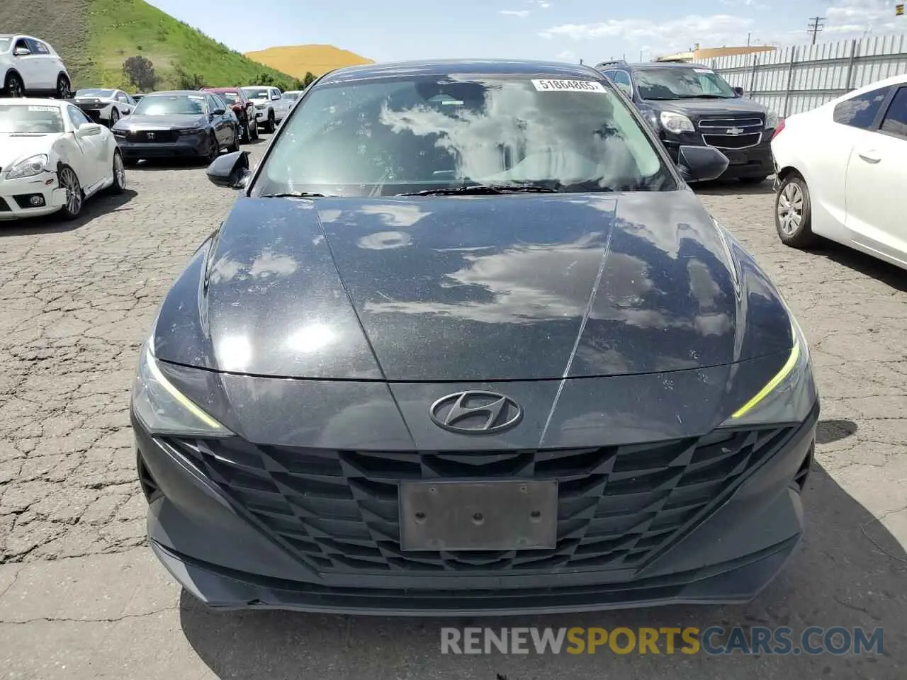 5 Photograph of a damaged car 5NPLM4AG8MH000471 HYUNDAI ELANTRA 2021
