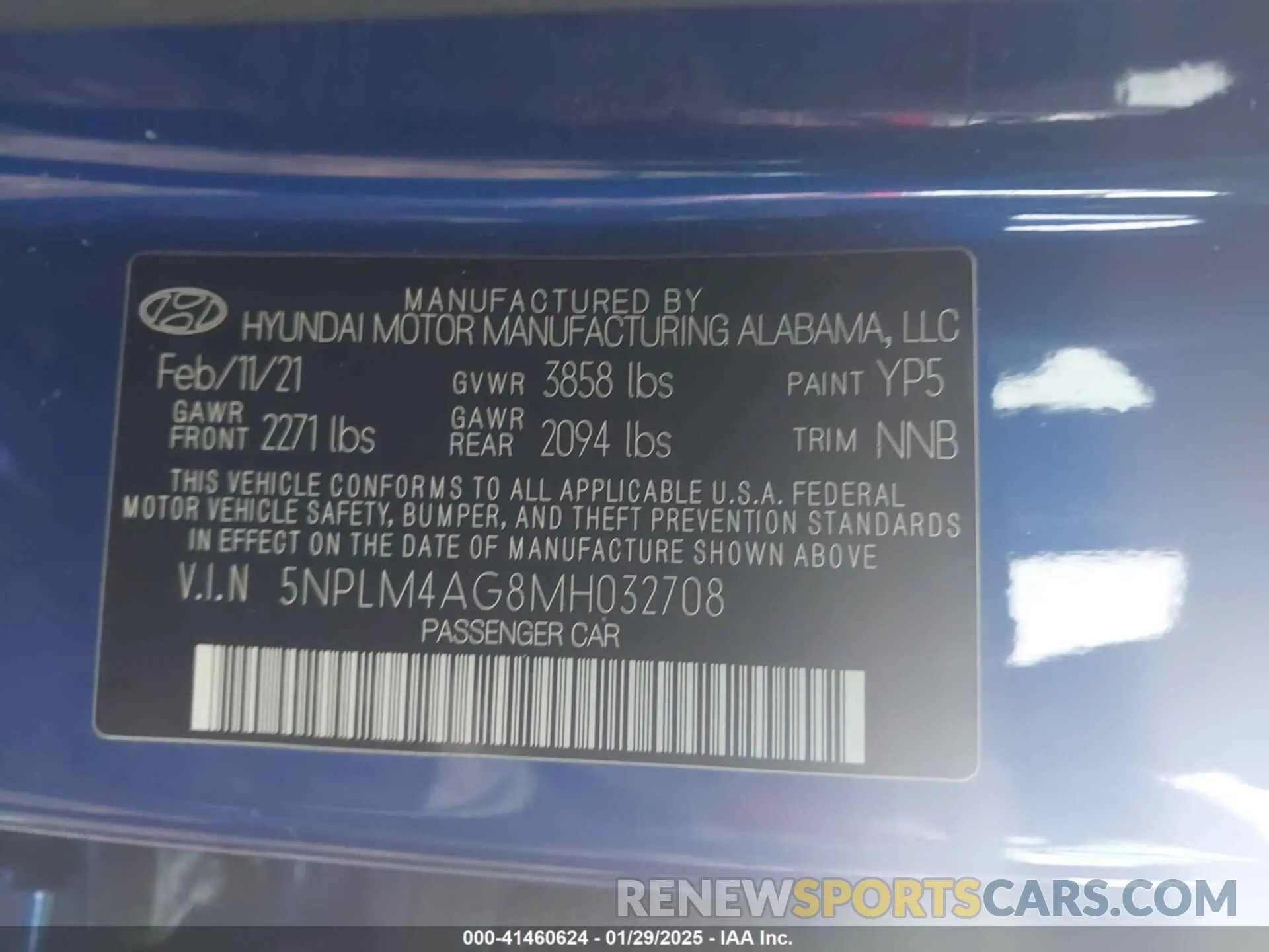 9 Photograph of a damaged car 5NPLM4AG8MH032708 HYUNDAI ELANTRA 2021