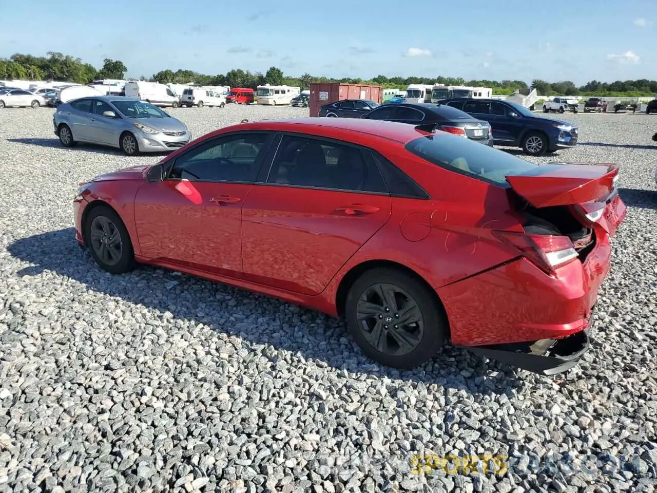 2 Photograph of a damaged car 5NPLM4AG9MH033284 HYUNDAI ELANTRA 2021