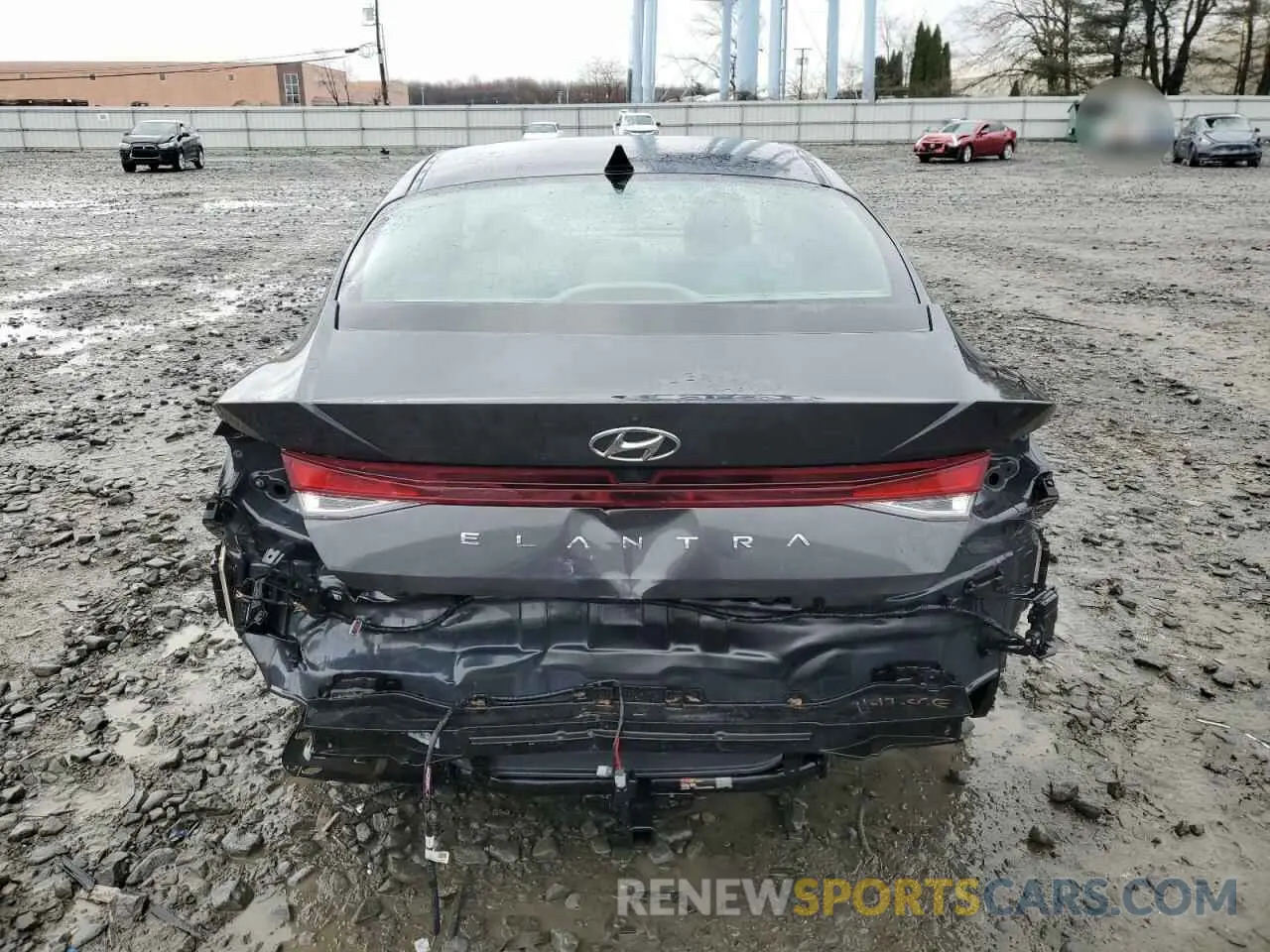 6 Photograph of a damaged car 5NPLM4AGXMH018521 HYUNDAI ELANTRA 2021