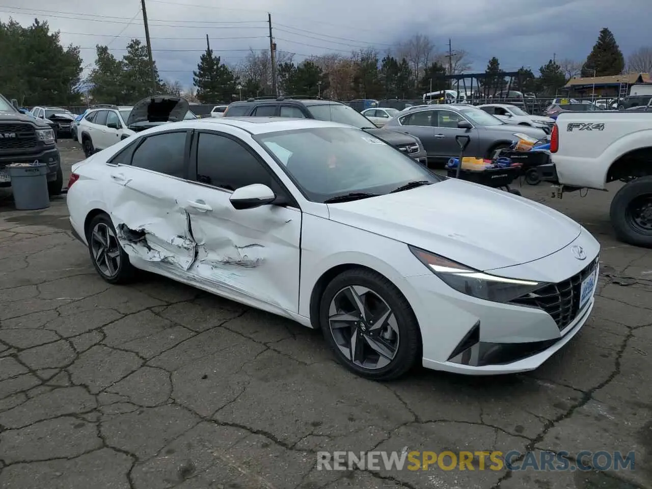 4 Фотография поврежденного автомобиля 5NPLN4AG0MH012711 HYUNDAI ELANTRA 2021