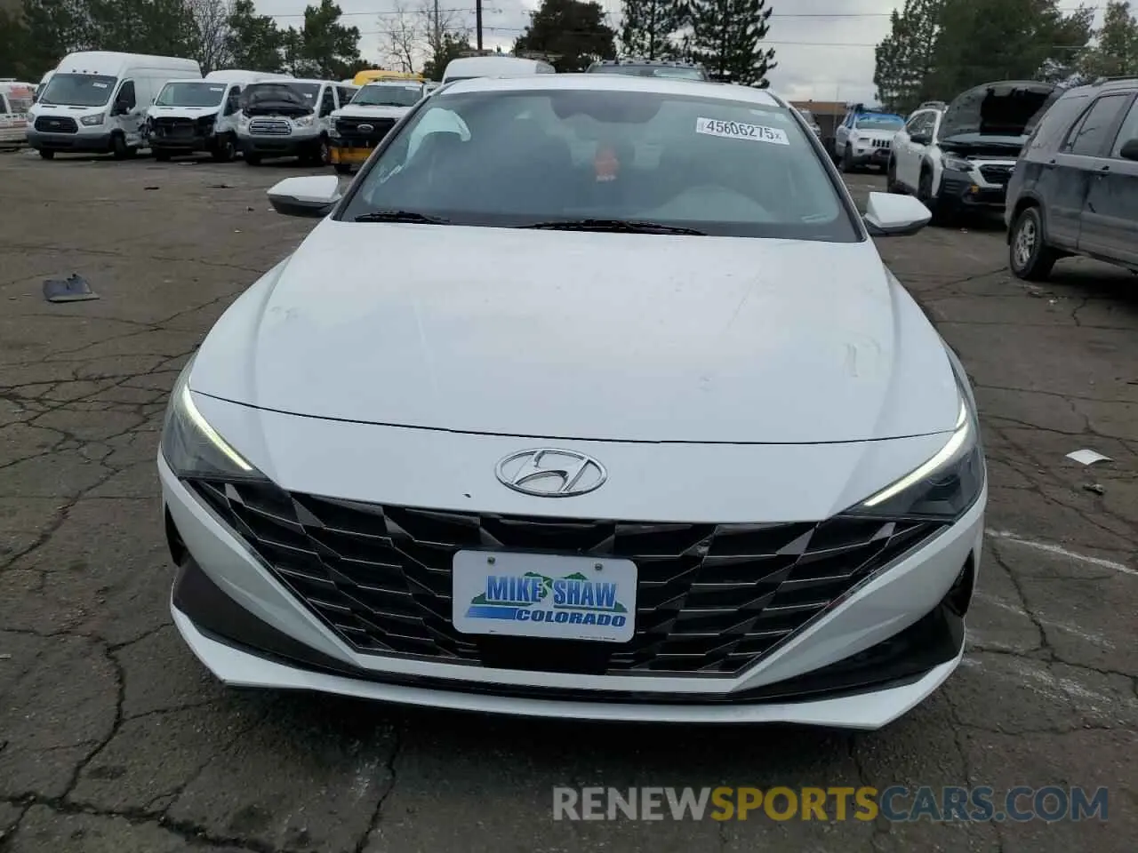 5 Фотография поврежденного автомобиля 5NPLN4AG0MH012711 HYUNDAI ELANTRA 2021