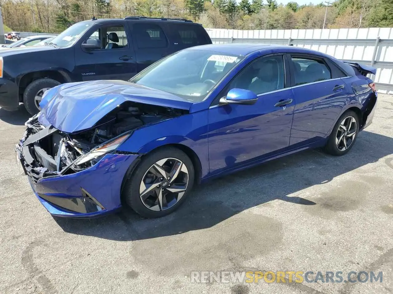 1 Photograph of a damaged car 5NPLN4AG0MH016399 HYUNDAI ELANTRA 2021