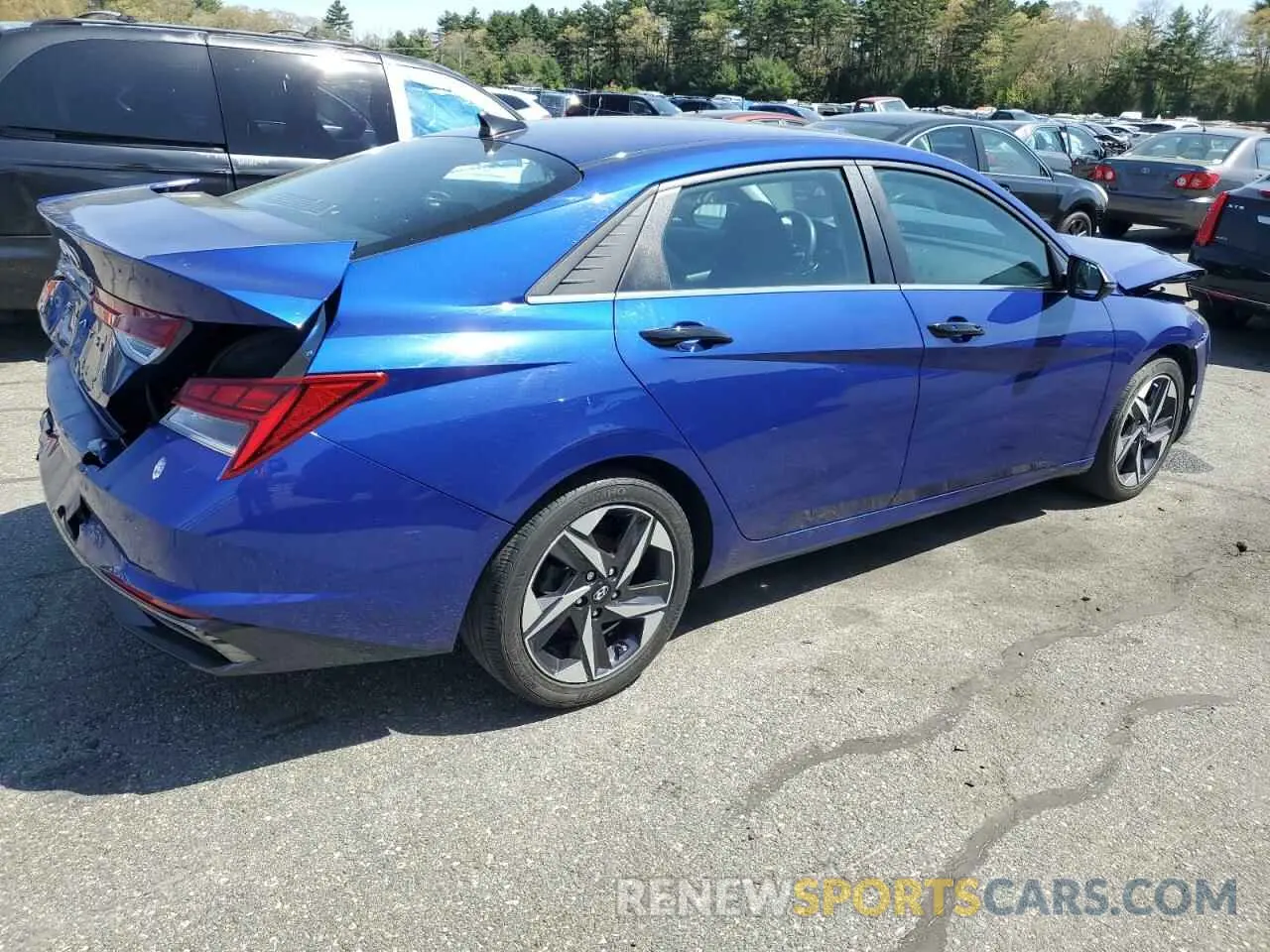 3 Photograph of a damaged car 5NPLN4AG0MH016399 HYUNDAI ELANTRA 2021