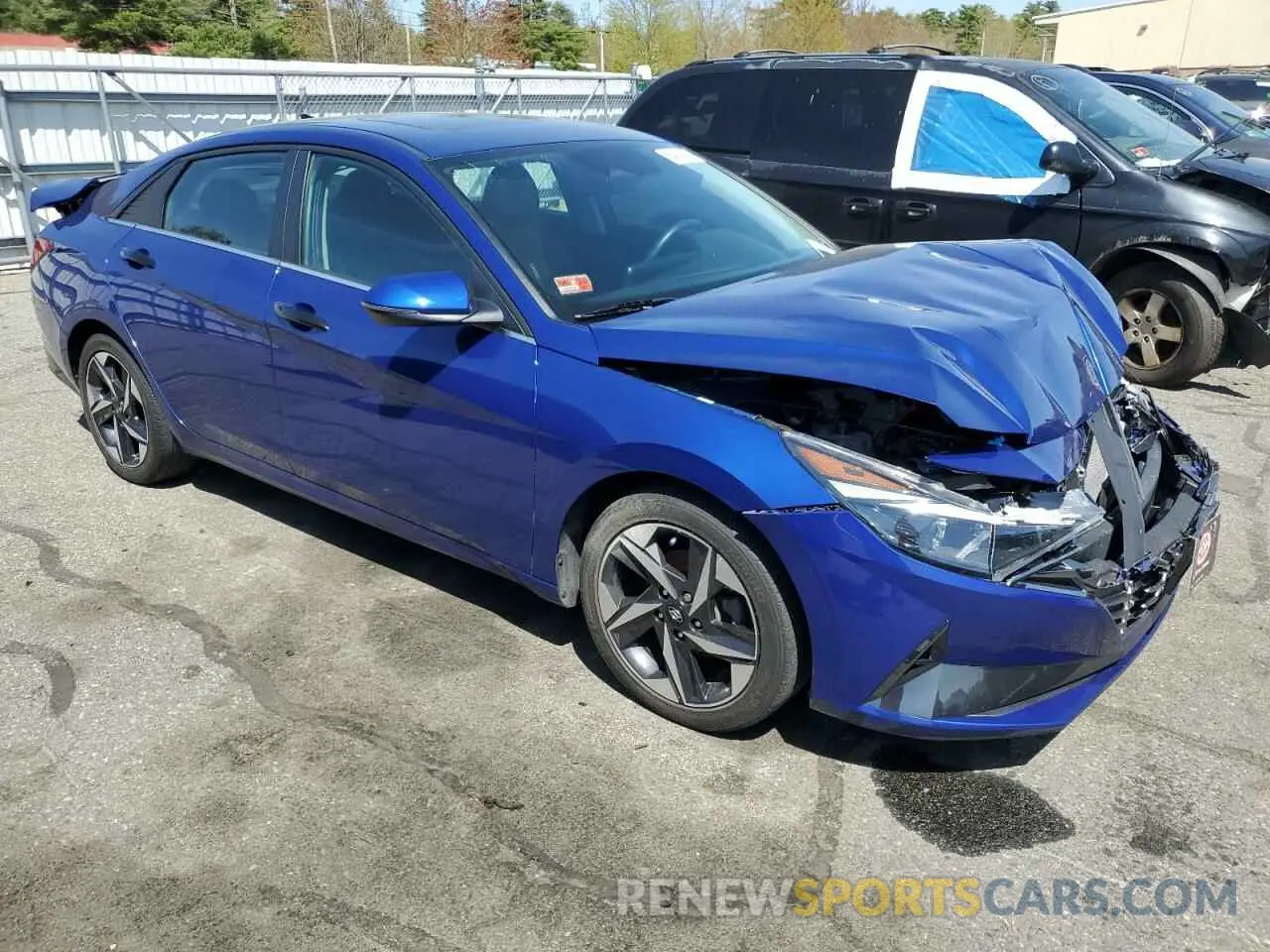 4 Photograph of a damaged car 5NPLN4AG0MH016399 HYUNDAI ELANTRA 2021