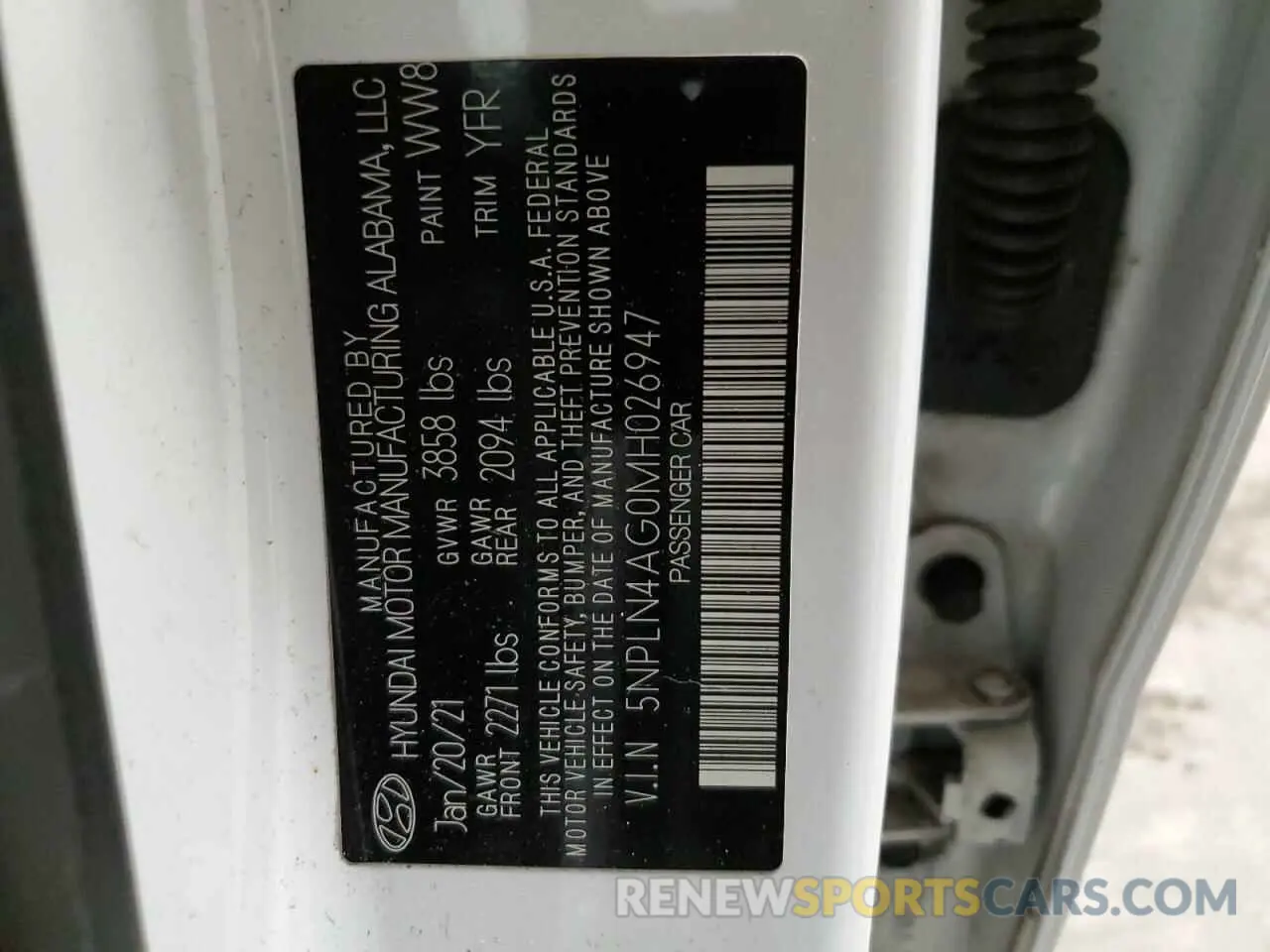 15 Фотография поврежденного автомобиля 5NPLN4AG0MH026947 HYUNDAI ELANTRA 2021