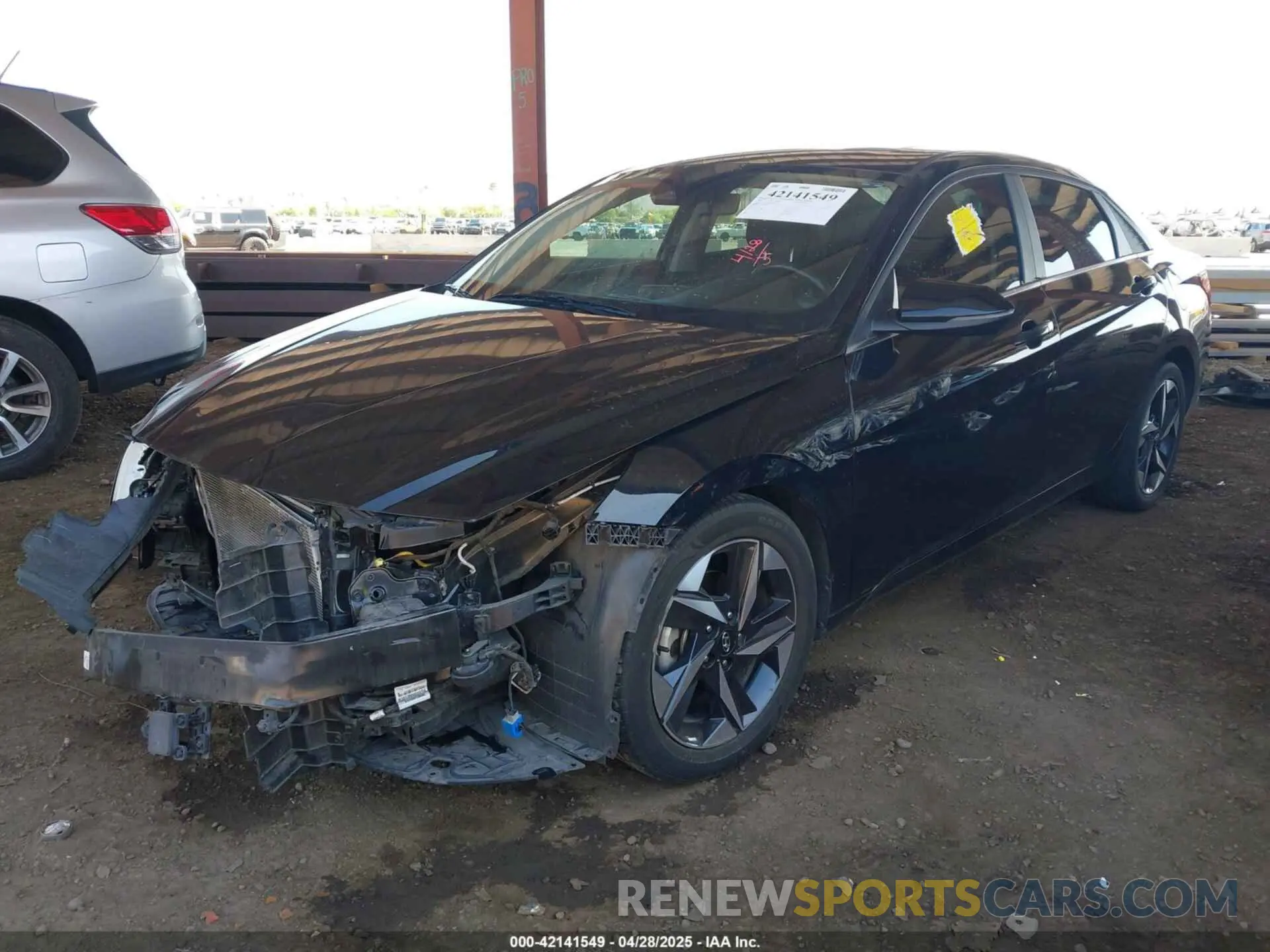 2 Photograph of a damaged car 5NPLN4AG0MH026978 HYUNDAI ELANTRA 2021