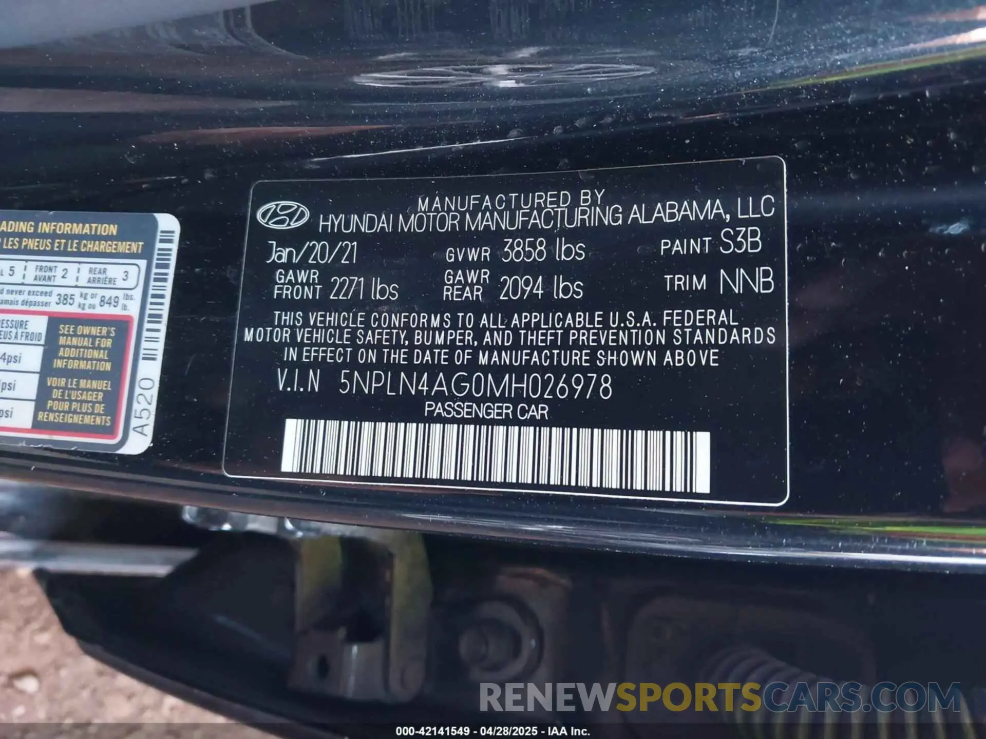 9 Photograph of a damaged car 5NPLN4AG0MH026978 HYUNDAI ELANTRA 2021