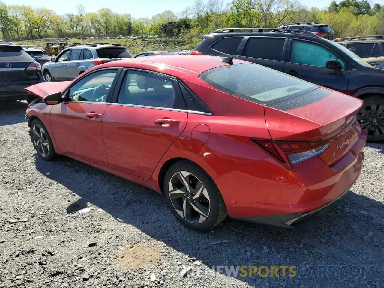 2 Photograph of a damaged car 5NPLN4AG1MH022714 HYUNDAI ELANTRA 2021