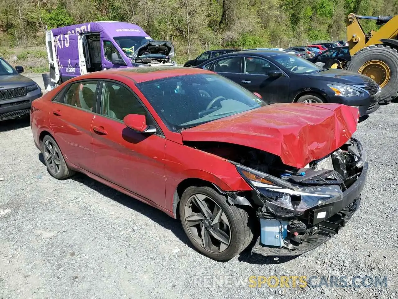 4 Photograph of a damaged car 5NPLN4AG1MH022714 HYUNDAI ELANTRA 2021