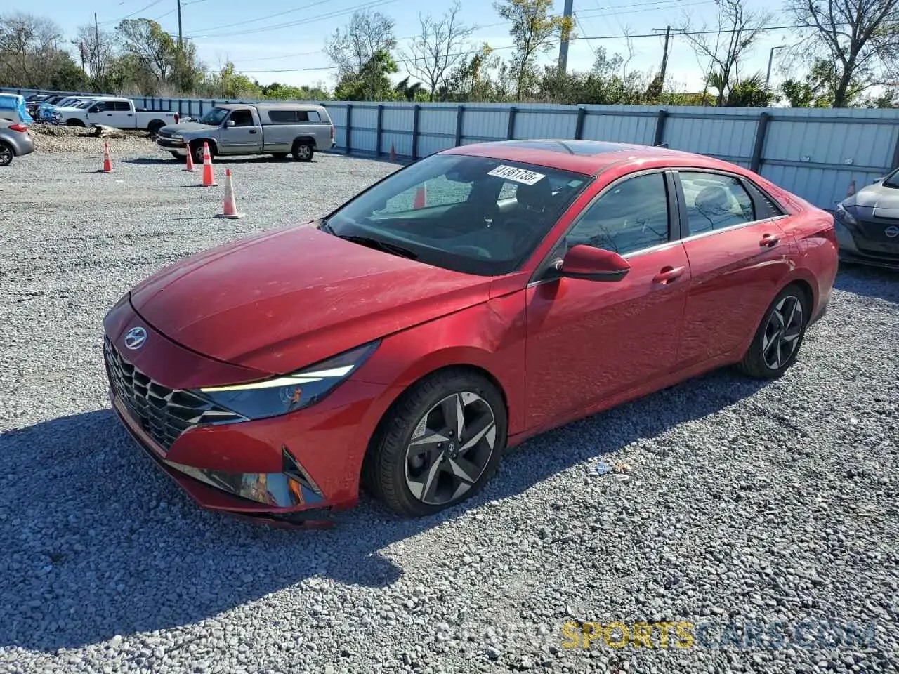 1 Photograph of a damaged car 5NPLN4AG6MH011305 HYUNDAI ELANTRA 2021