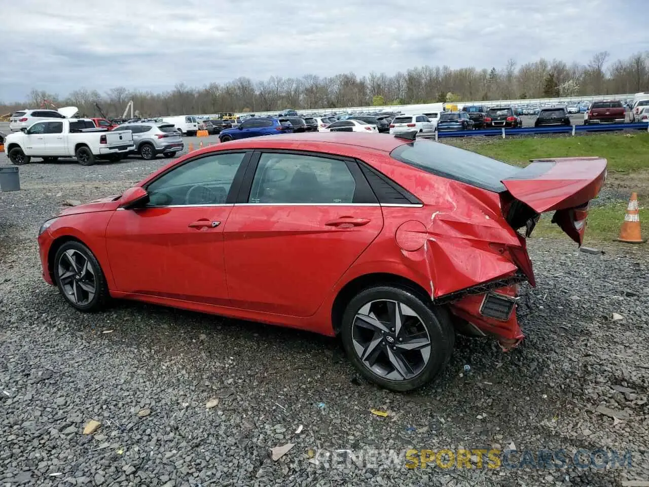 2 Photograph of a damaged car 5NPLN4AG6MH026919 HYUNDAI ELANTRA 2021