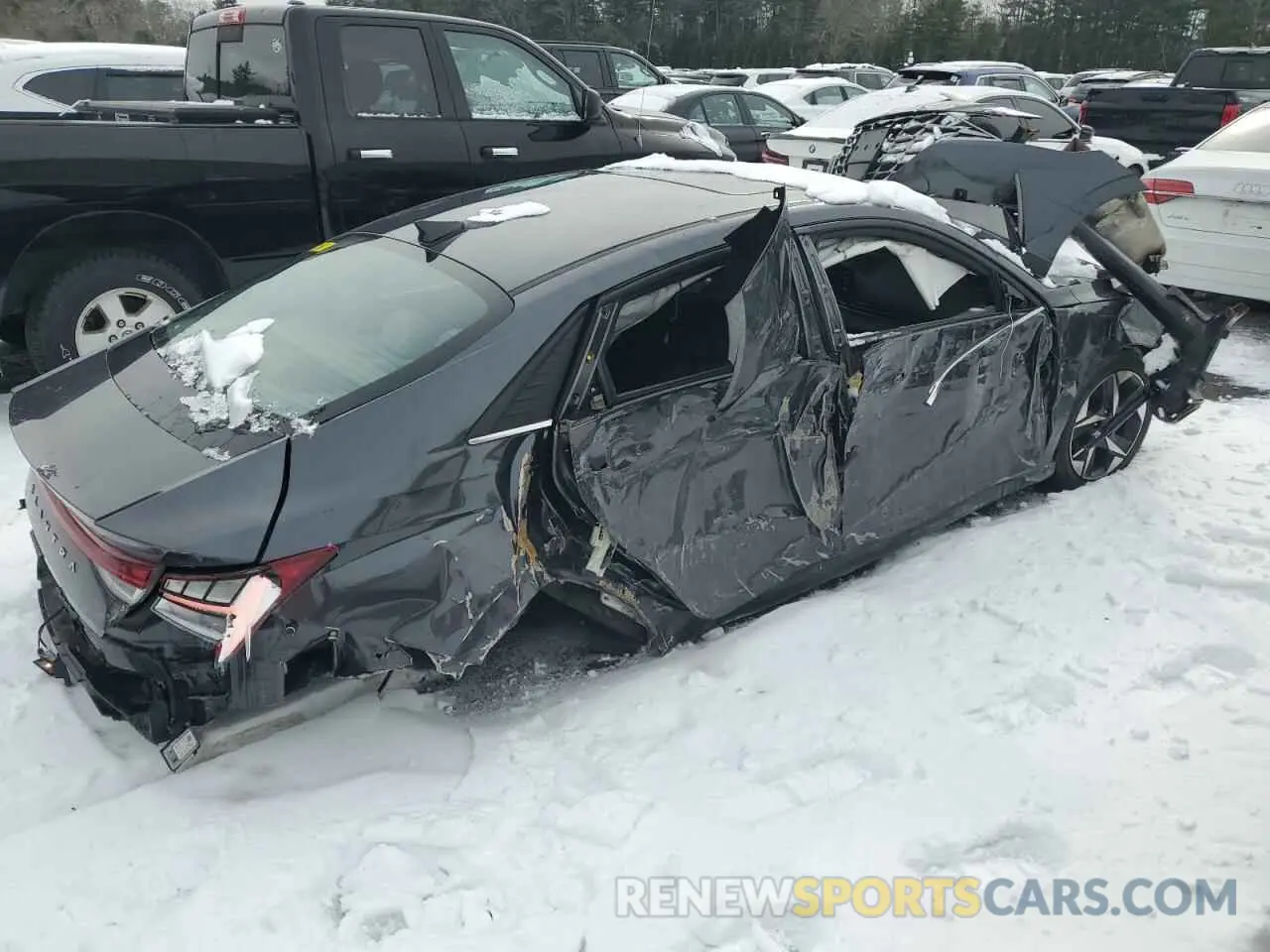 3 Photograph of a damaged car 5NPLN4AG6MH026953 HYUNDAI ELANTRA 2021
