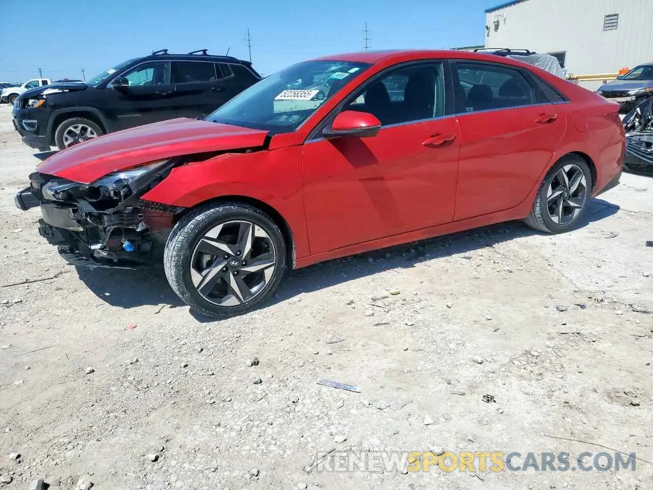 1 Photograph of a damaged car 5NPLN4AG6MH027259 HYUNDAI ELANTRA 2021