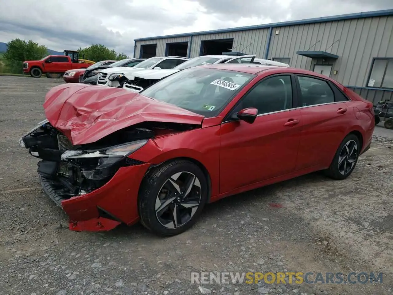 1 Photograph of a damaged car 5NPLN4AG7MH012401 HYUNDAI ELANTRA 2021