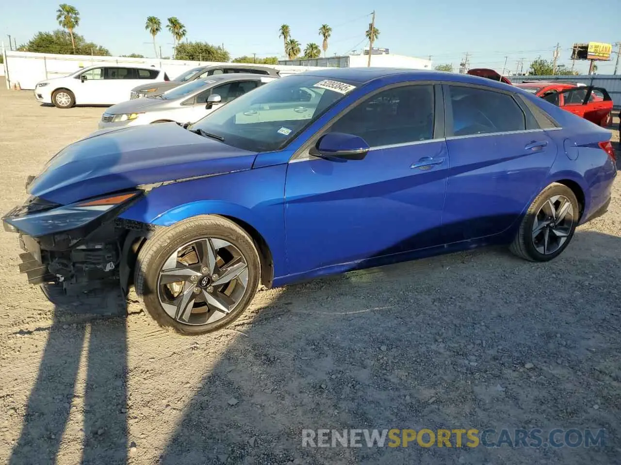 1 Photograph of a damaged car 5NPLP4AG3MH037208 HYUNDAI ELANTRA 2021