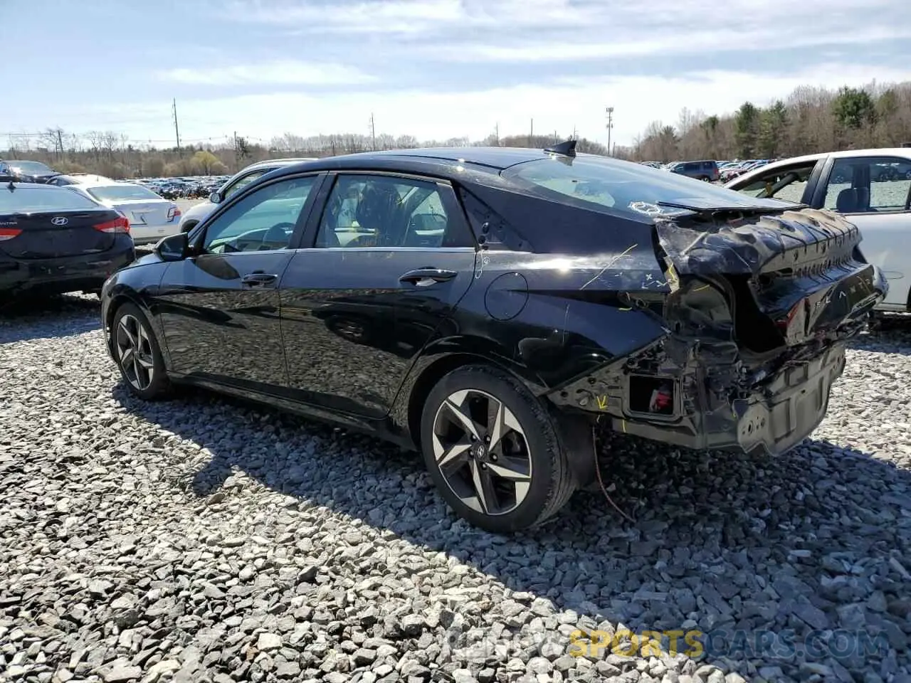 2 Photograph of a damaged car 5NPLP4AG4MH018747 HYUNDAI ELANTRA 2021