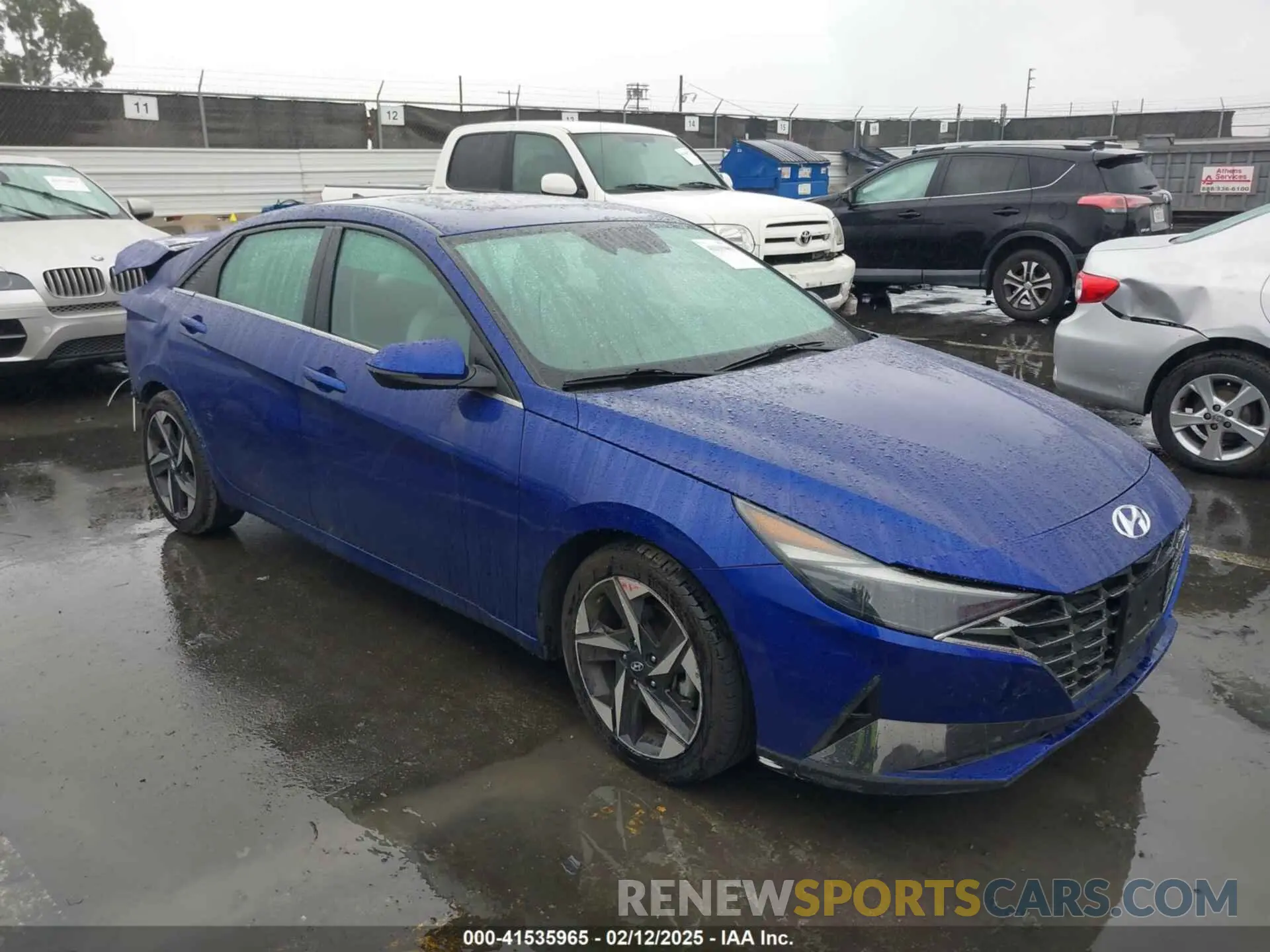 1 Photograph of a damaged car 5NPLP4AG9MH025466 HYUNDAI ELANTRA 2021
