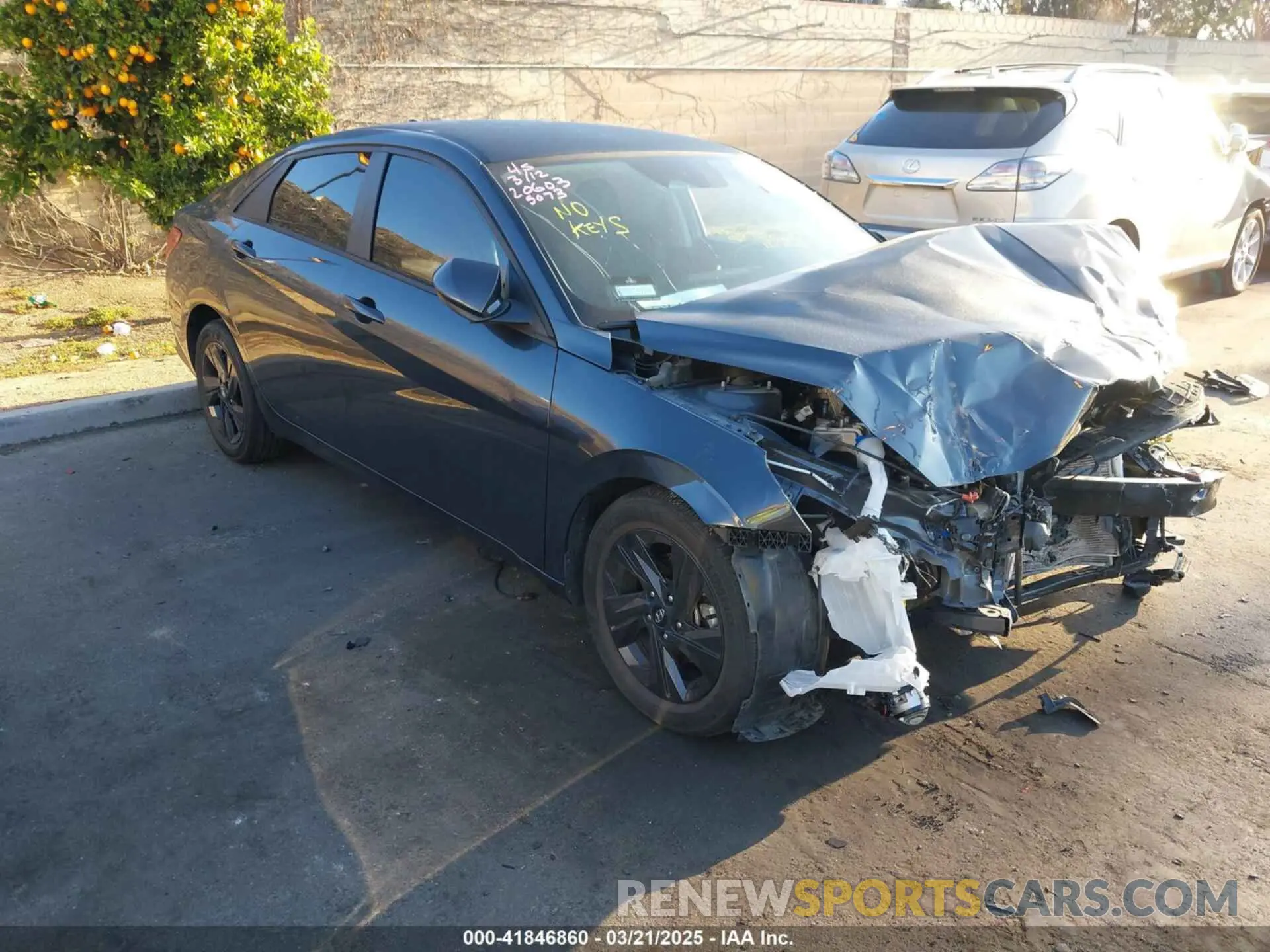 1 Photograph of a damaged car 5NPLS4AG2MH005073 HYUNDAI ELANTRA 2021