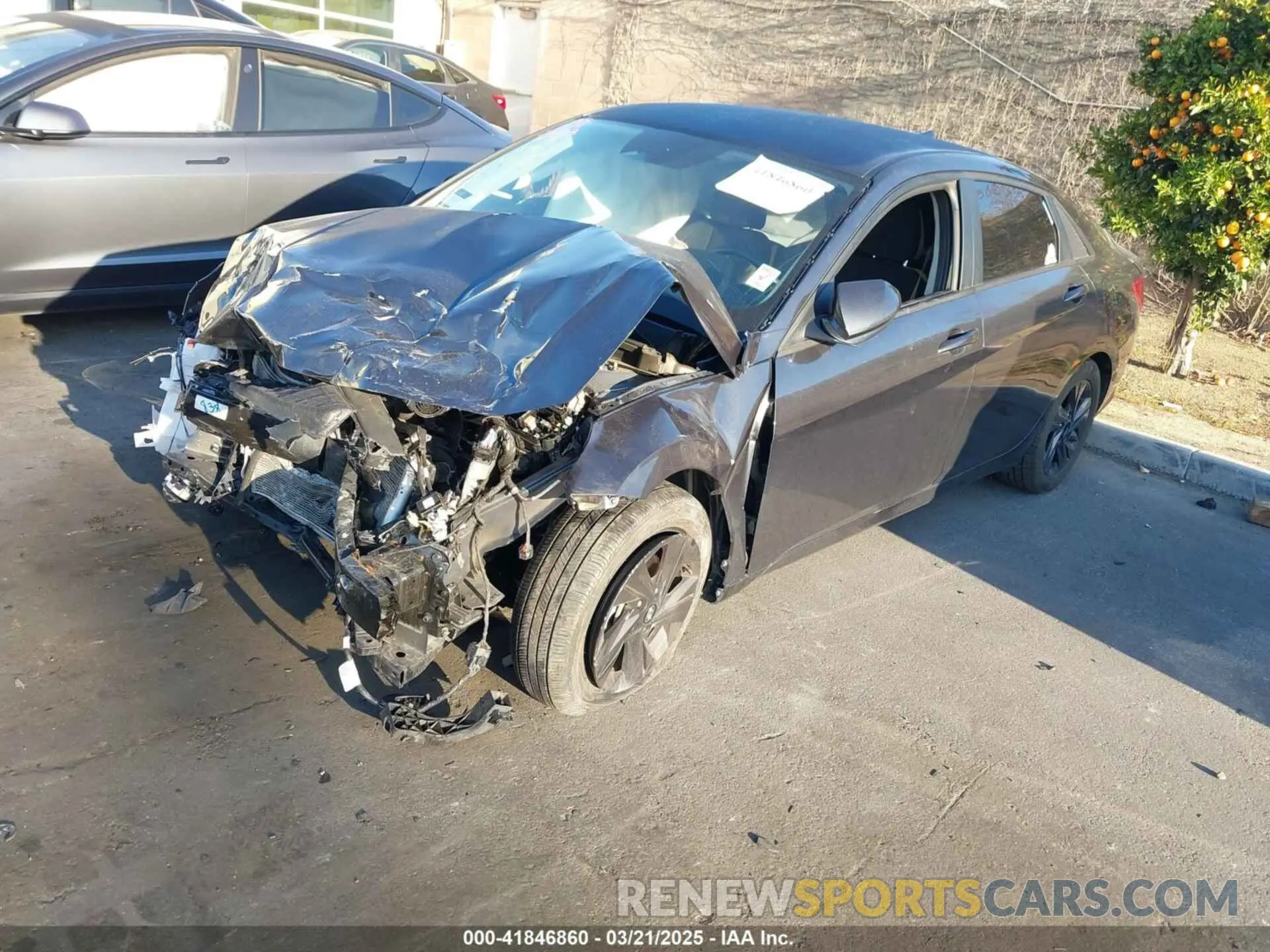 2 Photograph of a damaged car 5NPLS4AG2MH005073 HYUNDAI ELANTRA 2021