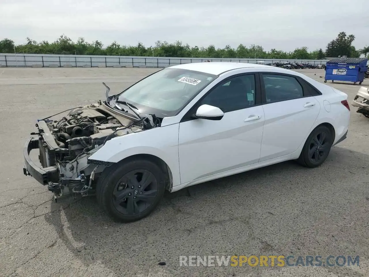 1 Photograph of a damaged car 5NPLS4AG7MH031295 HYUNDAI ELANTRA 2021