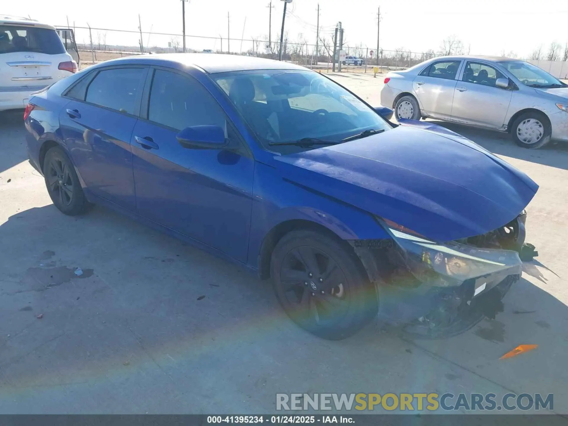 1 Photograph of a damaged car 5NPLS4AG8MH006079 HYUNDAI ELANTRA 2021