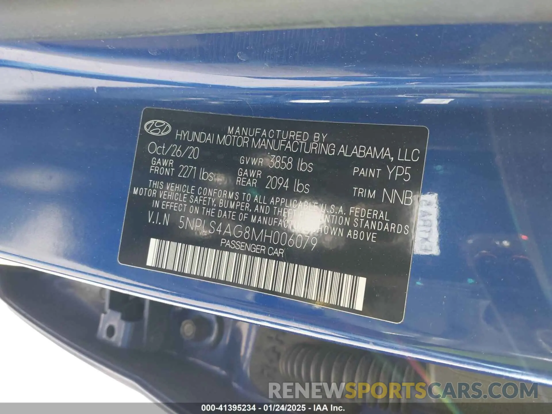 9 Photograph of a damaged car 5NPLS4AG8MH006079 HYUNDAI ELANTRA 2021