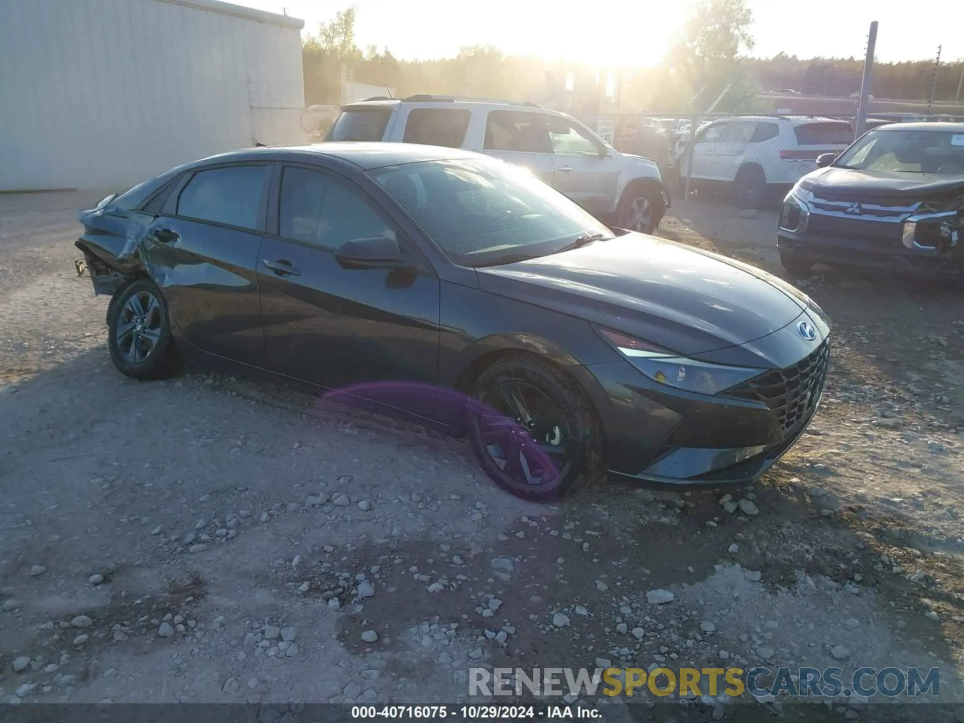 1 Photograph of a damaged car 5NPLS4AG8MH017163 HYUNDAI ELANTRA 2021