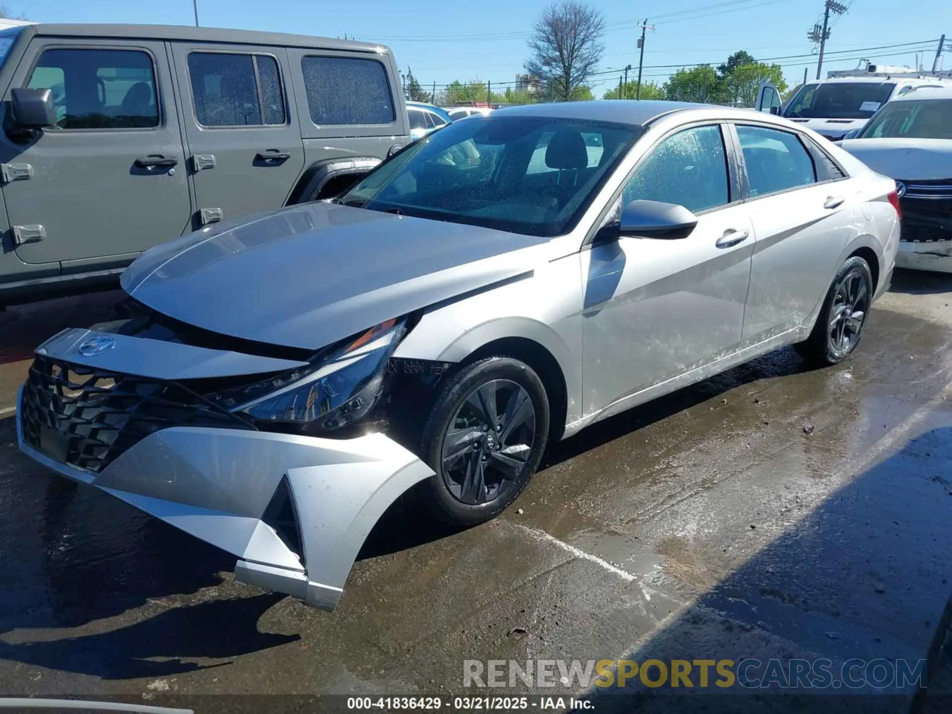 2 Photograph of a damaged car 5NPLS4AG8MH034125 HYUNDAI ELANTRA 2021