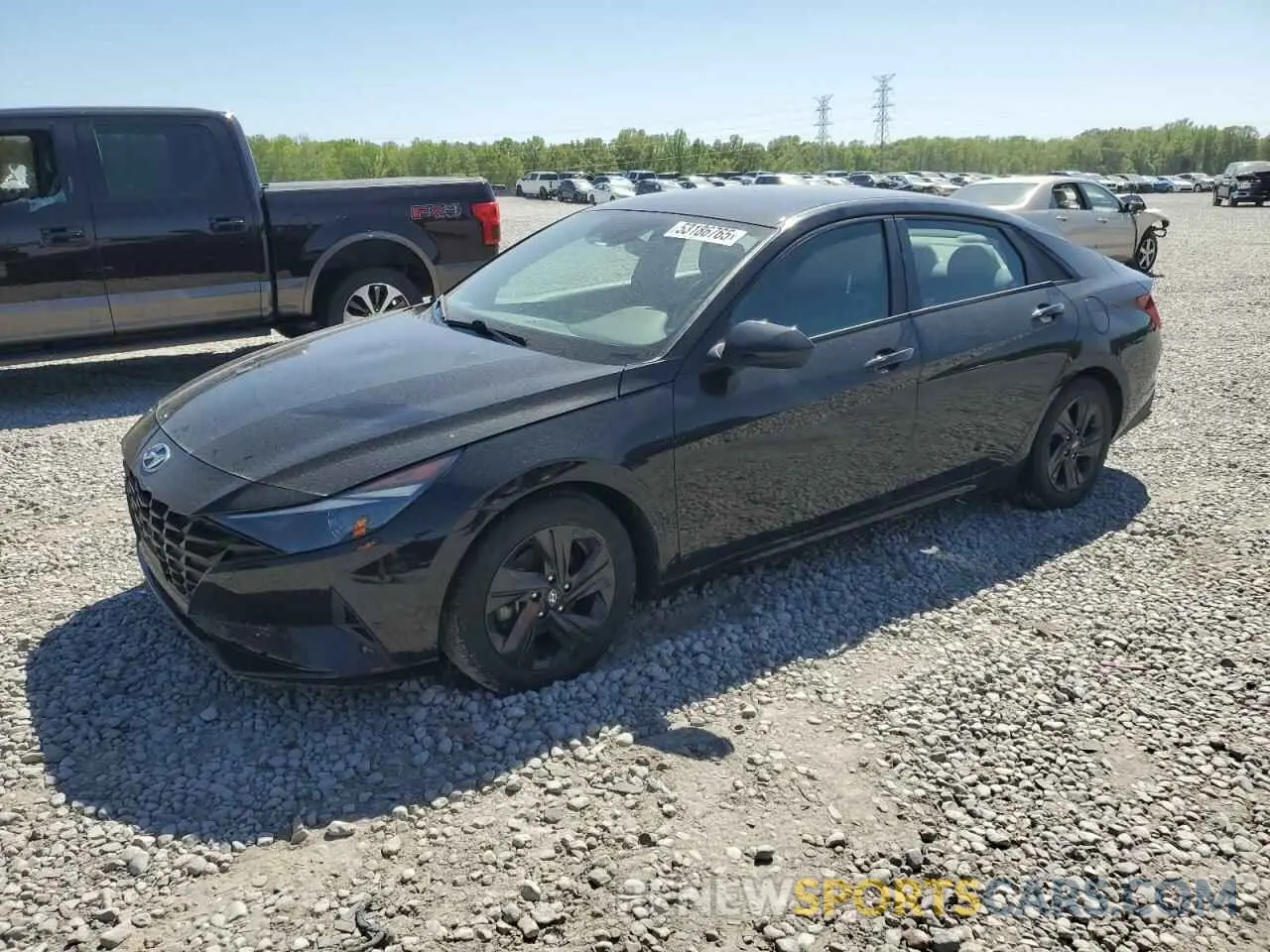 1 Photograph of a damaged car 5NPLS4AG9MH024090 HYUNDAI ELANTRA 2021