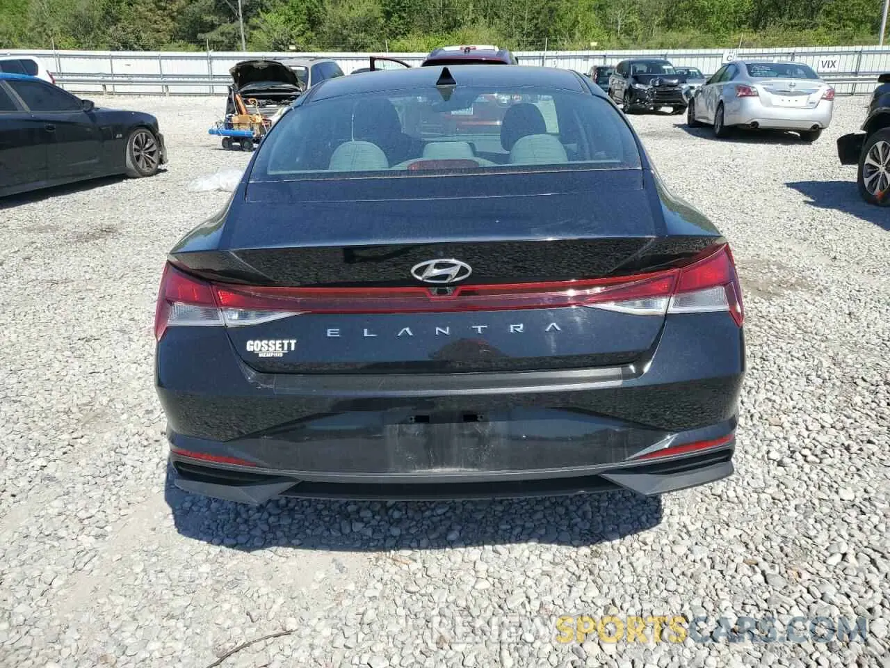 6 Photograph of a damaged car 5NPLS4AG9MH024090 HYUNDAI ELANTRA 2021