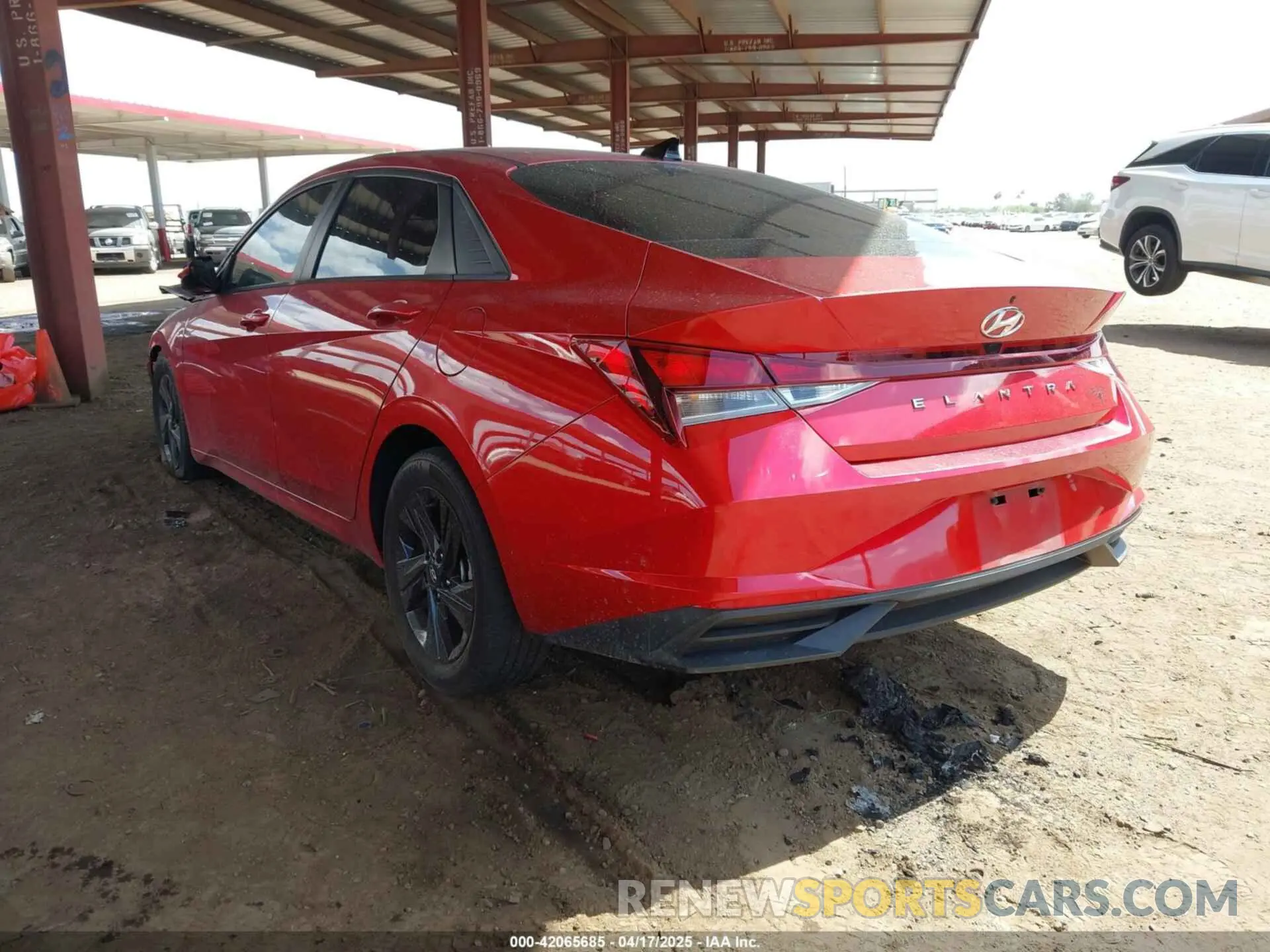 3 Фотография поврежденного автомобиля 5NPLS4AGXMH041772 HYUNDAI ELANTRA 2021